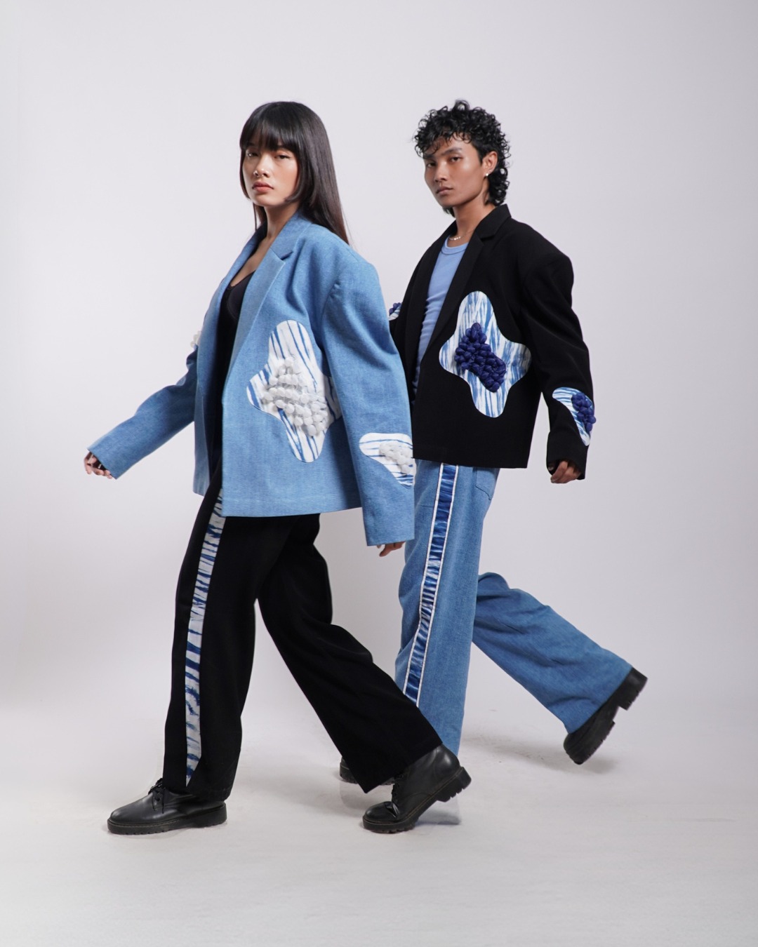 BOOLAO Trumbu Oversize Blazer - Denim