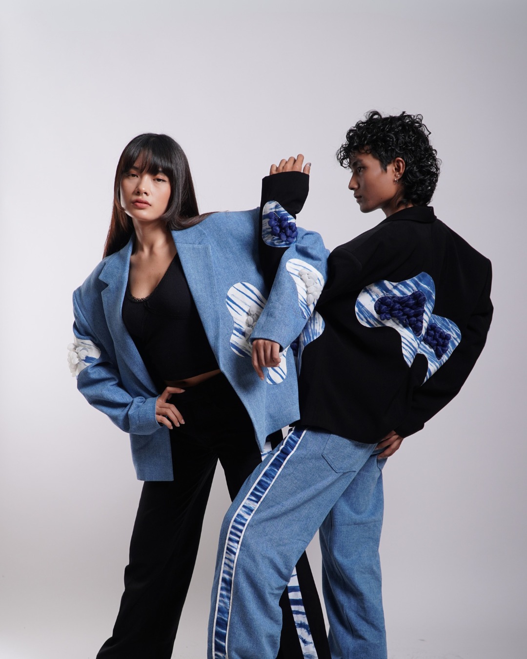 BOOLAO Trumbu Oversize Blazer - Denim