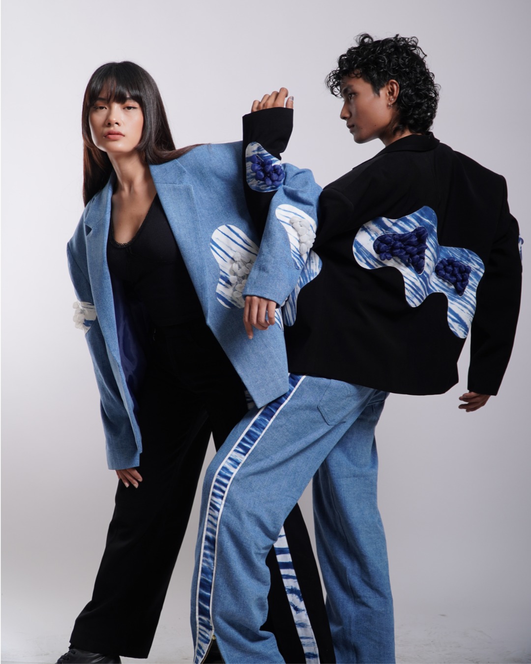 BOOLAO Trumbu Oversize Blazer - Denim