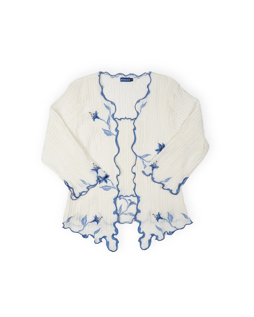 BOOLAO Kebaya Lily Embroidery (Detachable Outer) - Putih