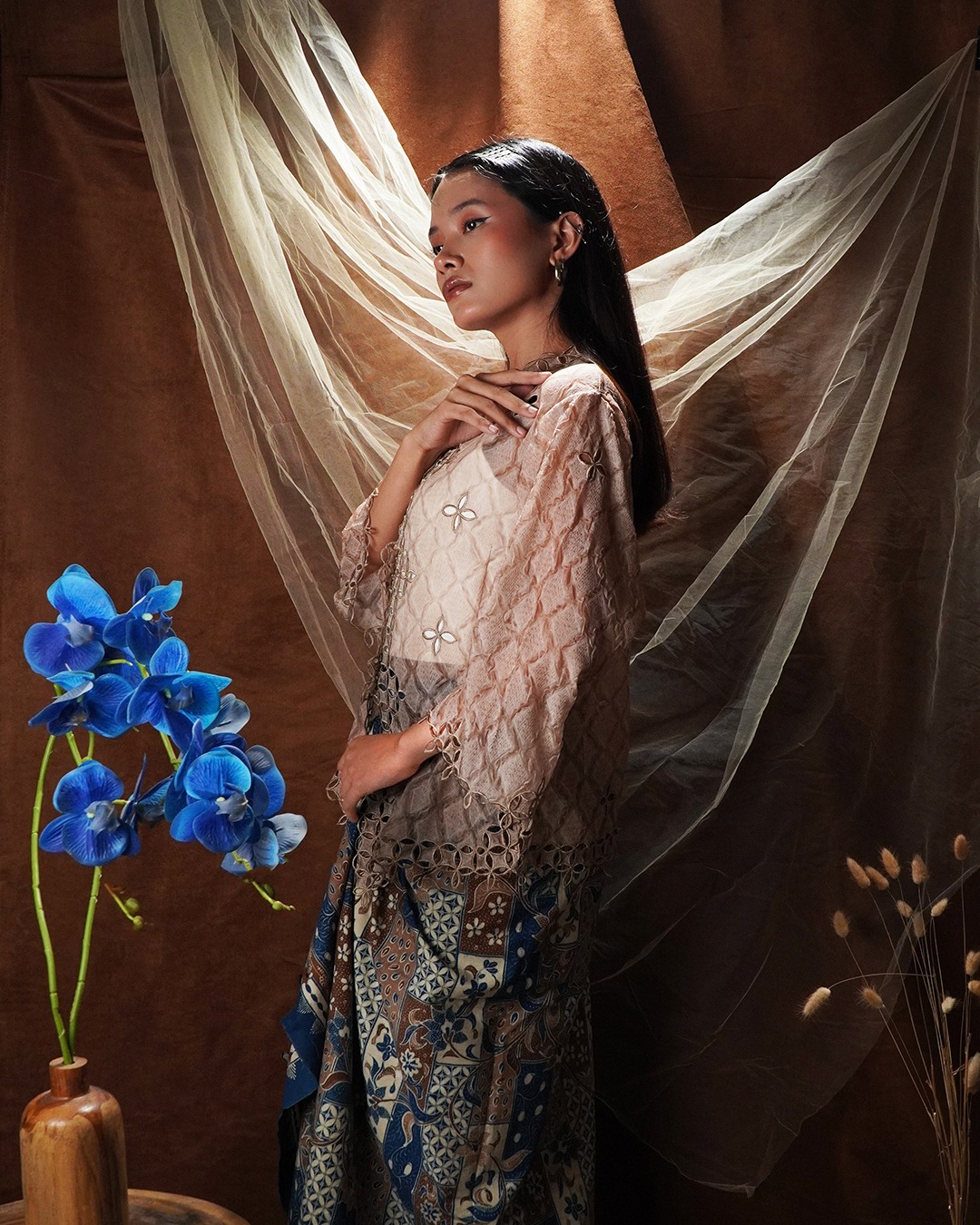 Boolao Kebaya Bordir Seribu Kawung Champagne