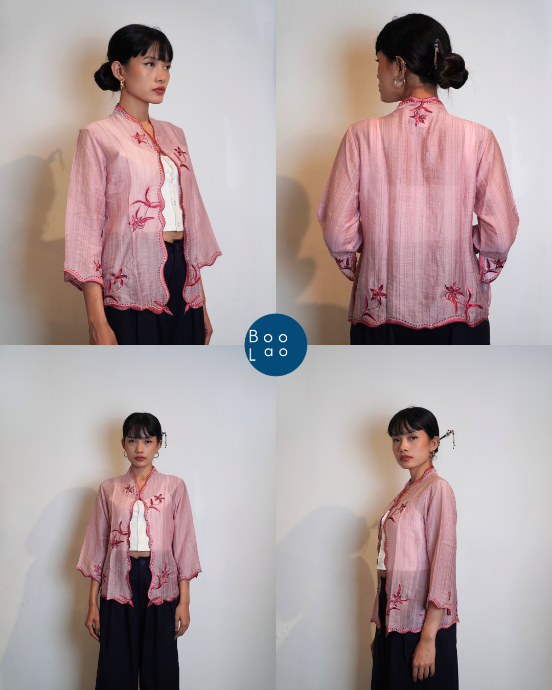 Djaline by Boolao Kebaya Anggrek Pink