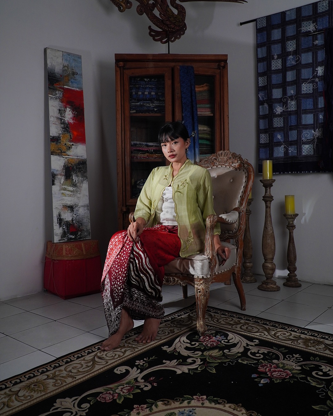 Djaline by Boolao Kebaya Anggrek hijau