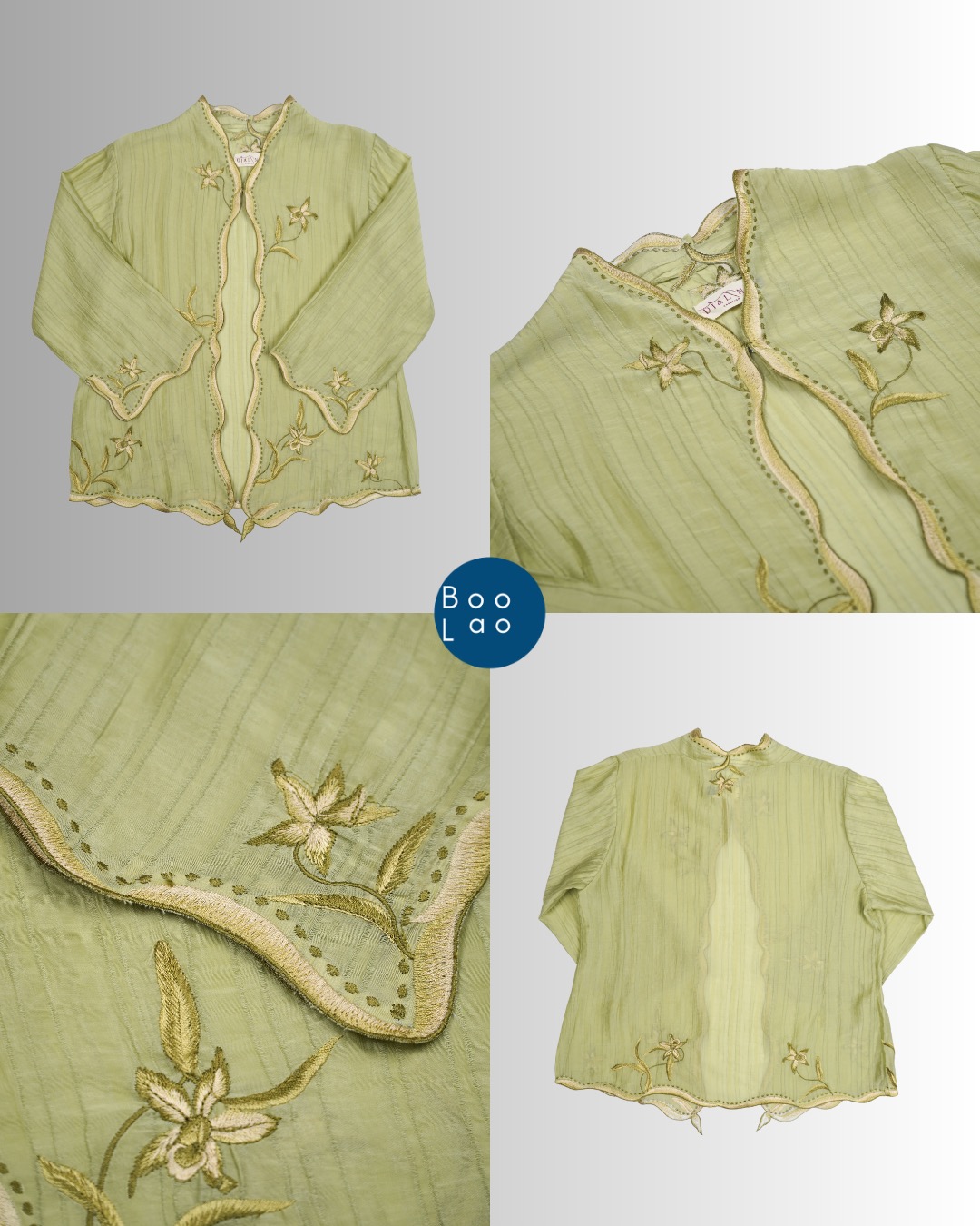 Djaline by Boolao Kebaya Anggrek hijau