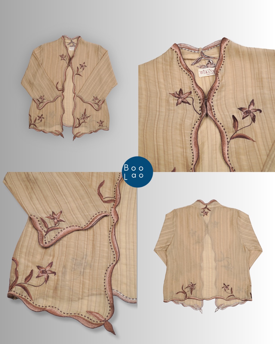 Djaline by Boolao Kebaya Anggrek Brown