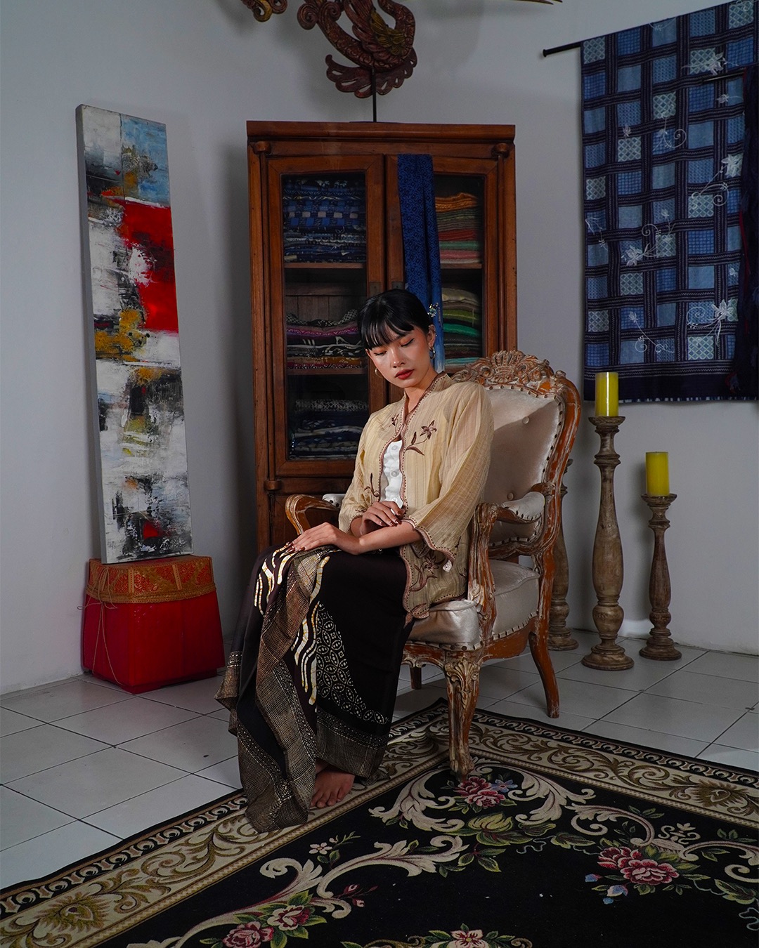 Djaline by Boolao Kebaya Anggrek Brown