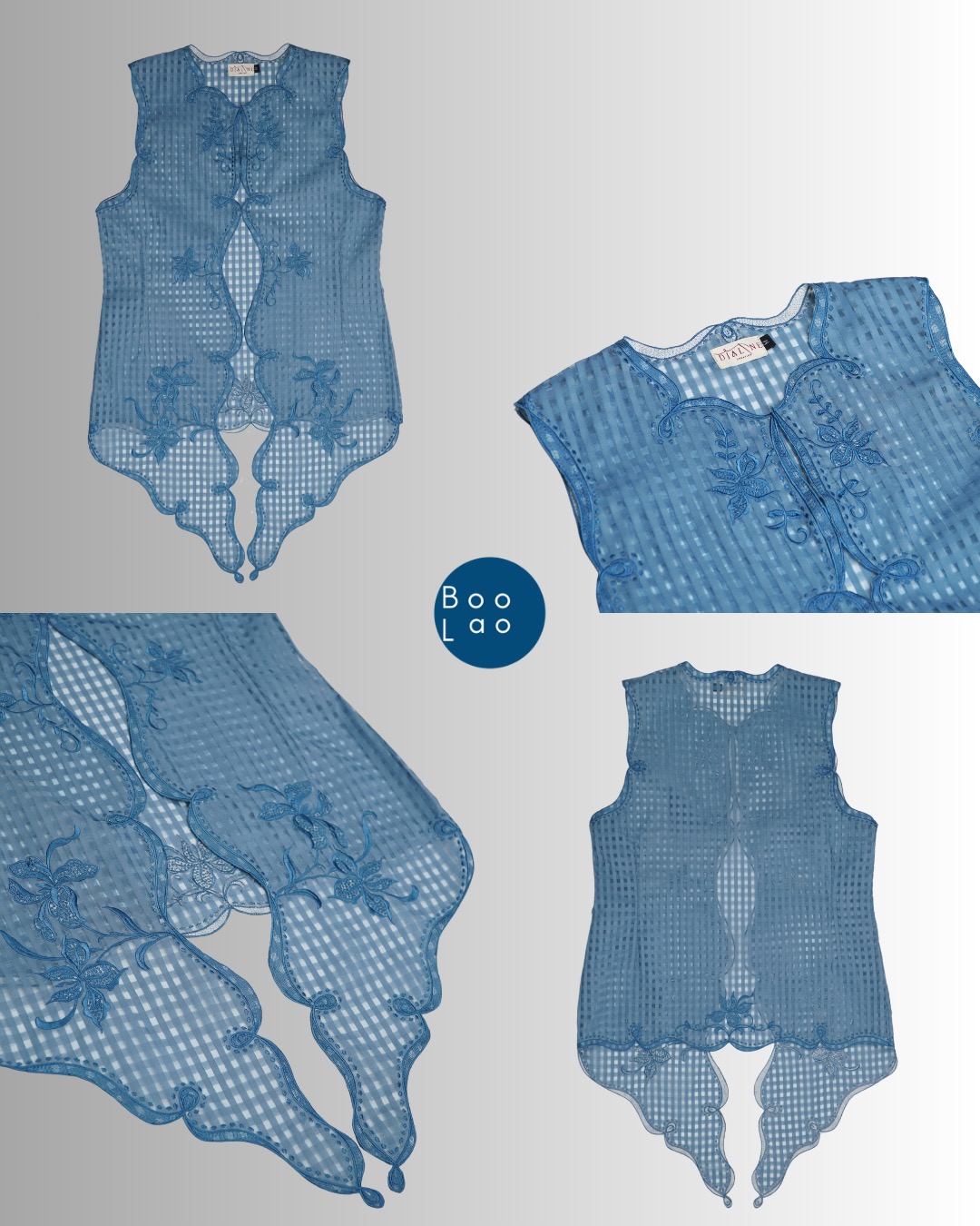 Djaline by Boolao Kebaya Anggrek Bulan Navy