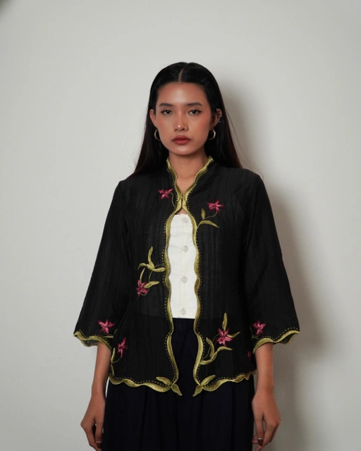 Image of Djaline by Boolao Kebaya Anggrek BLACK