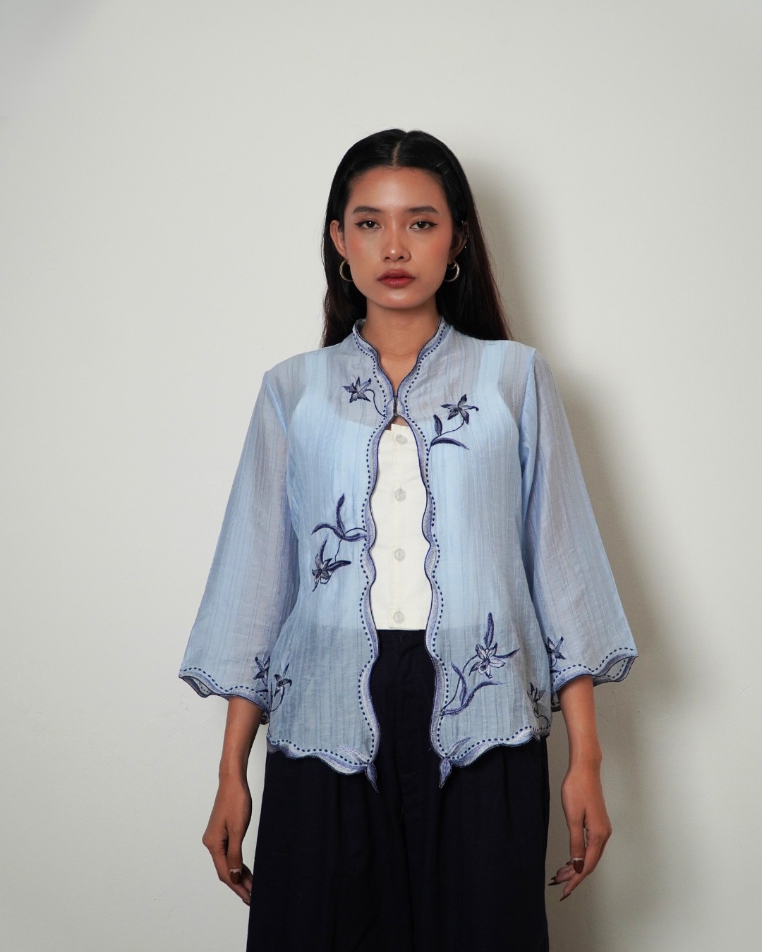 Djaline by Boolao Kebaya Anggrek BLUE