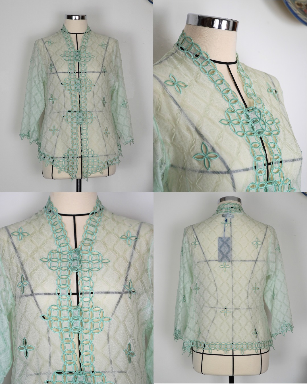BOOLAO Kebaya Seribu Kawung - Mint