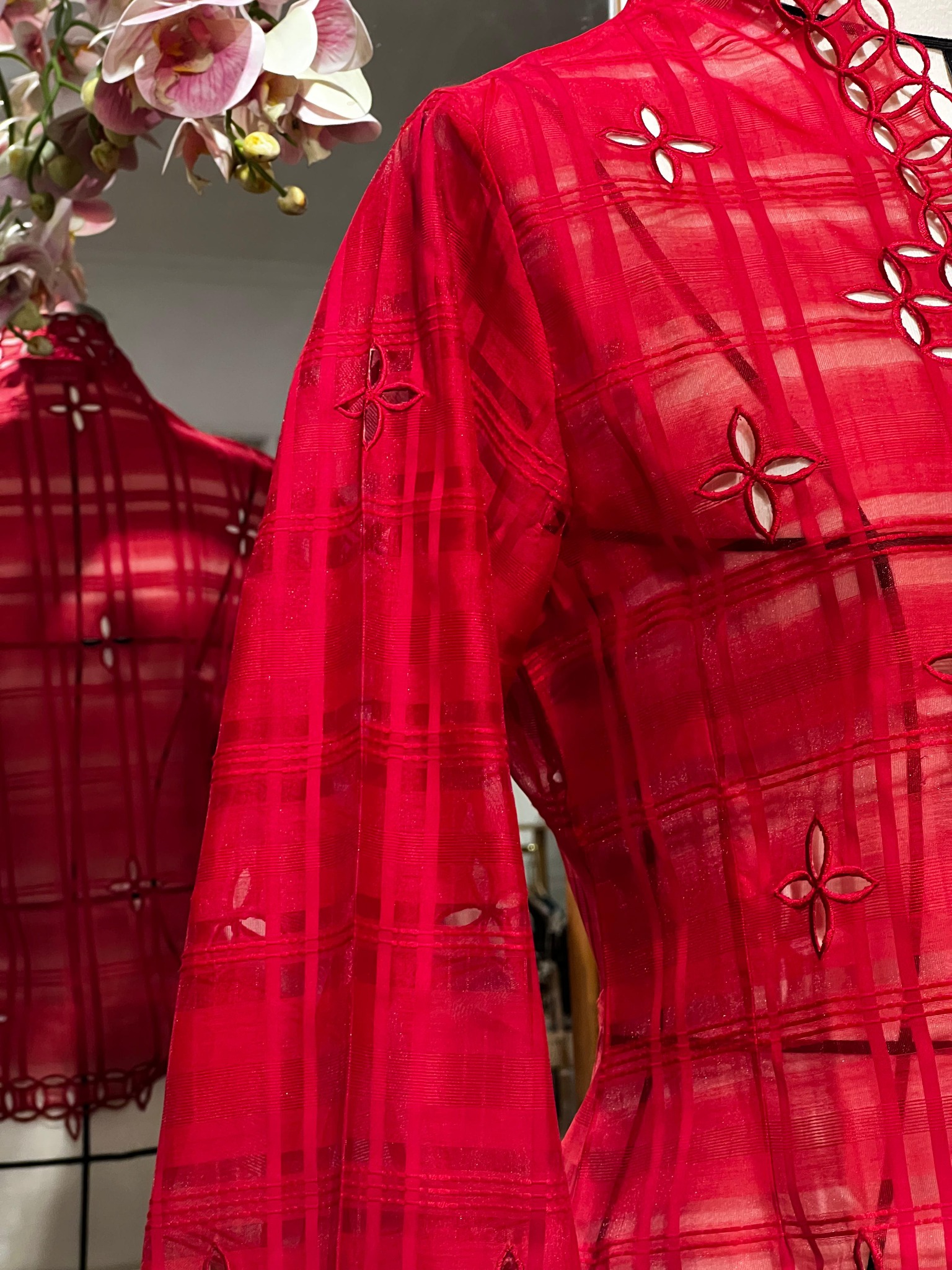 Kebaya Seribu Kawung - Merah