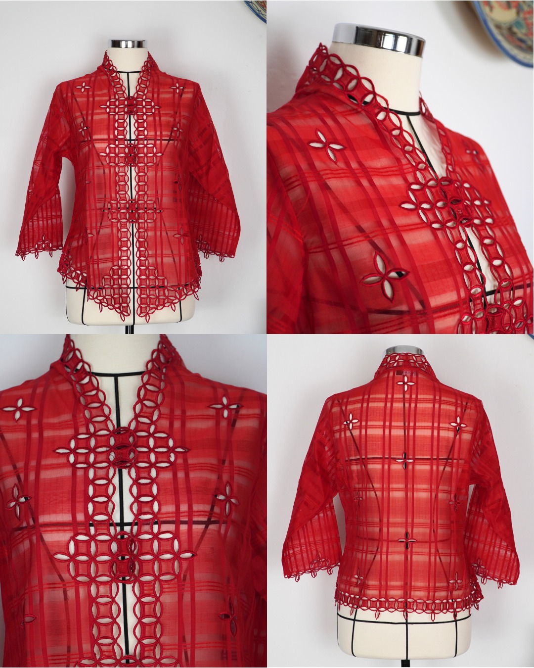 Kebaya Seribu Kawung - Merah