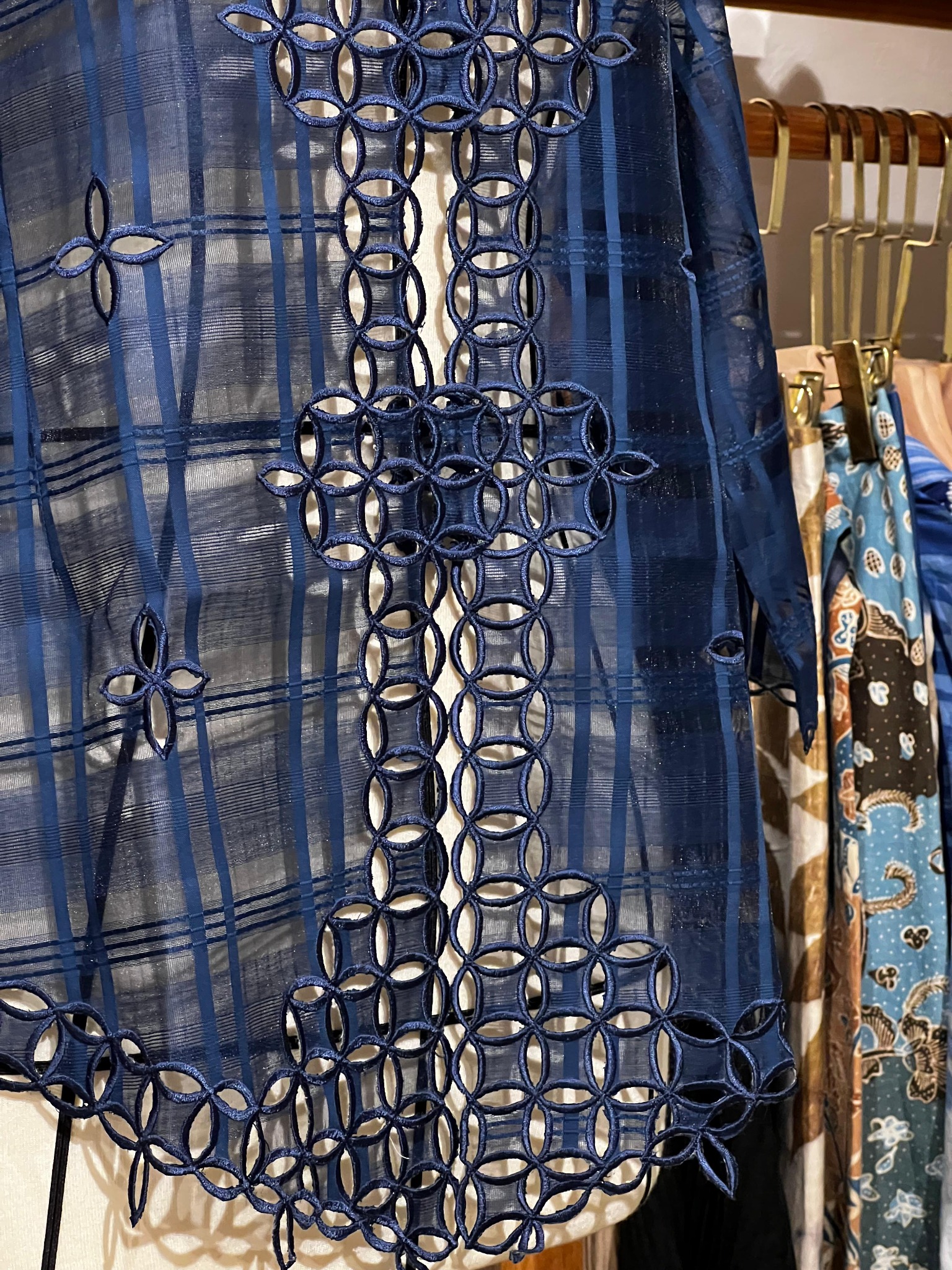 Kebaya Seribu Kawung - Navy