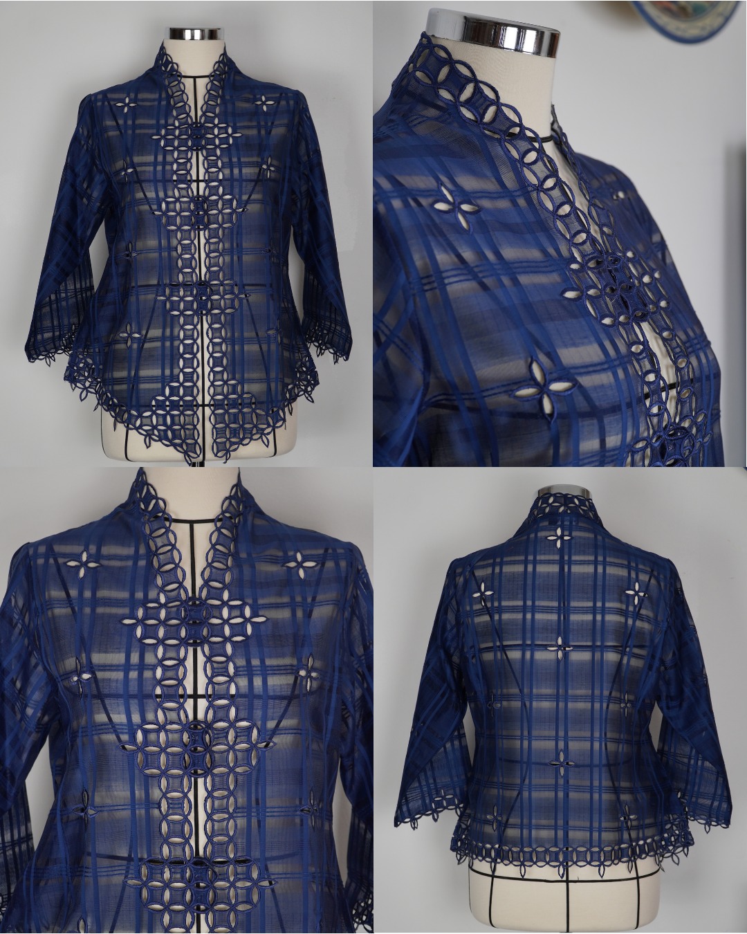 Kebaya Seribu Kawung - Navy