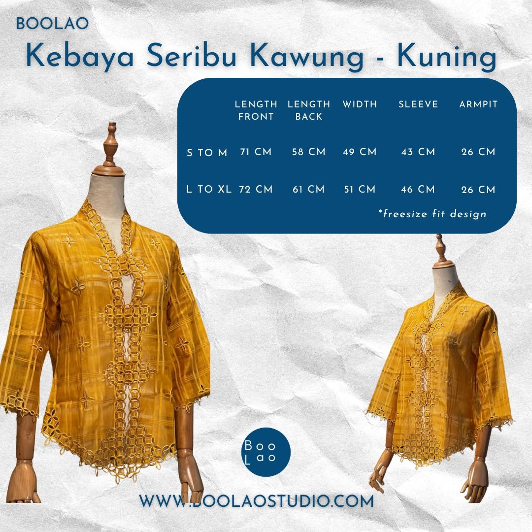 Kebaya Seribu Kawung - Kuning