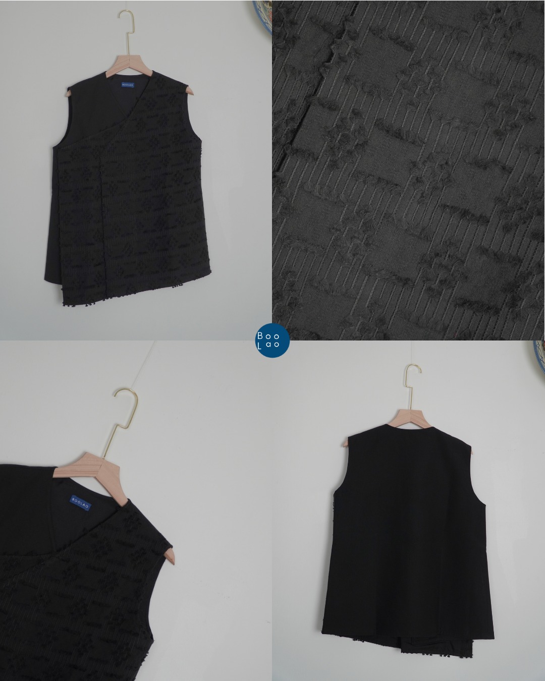 Boolao Vest Dumpling - Black 