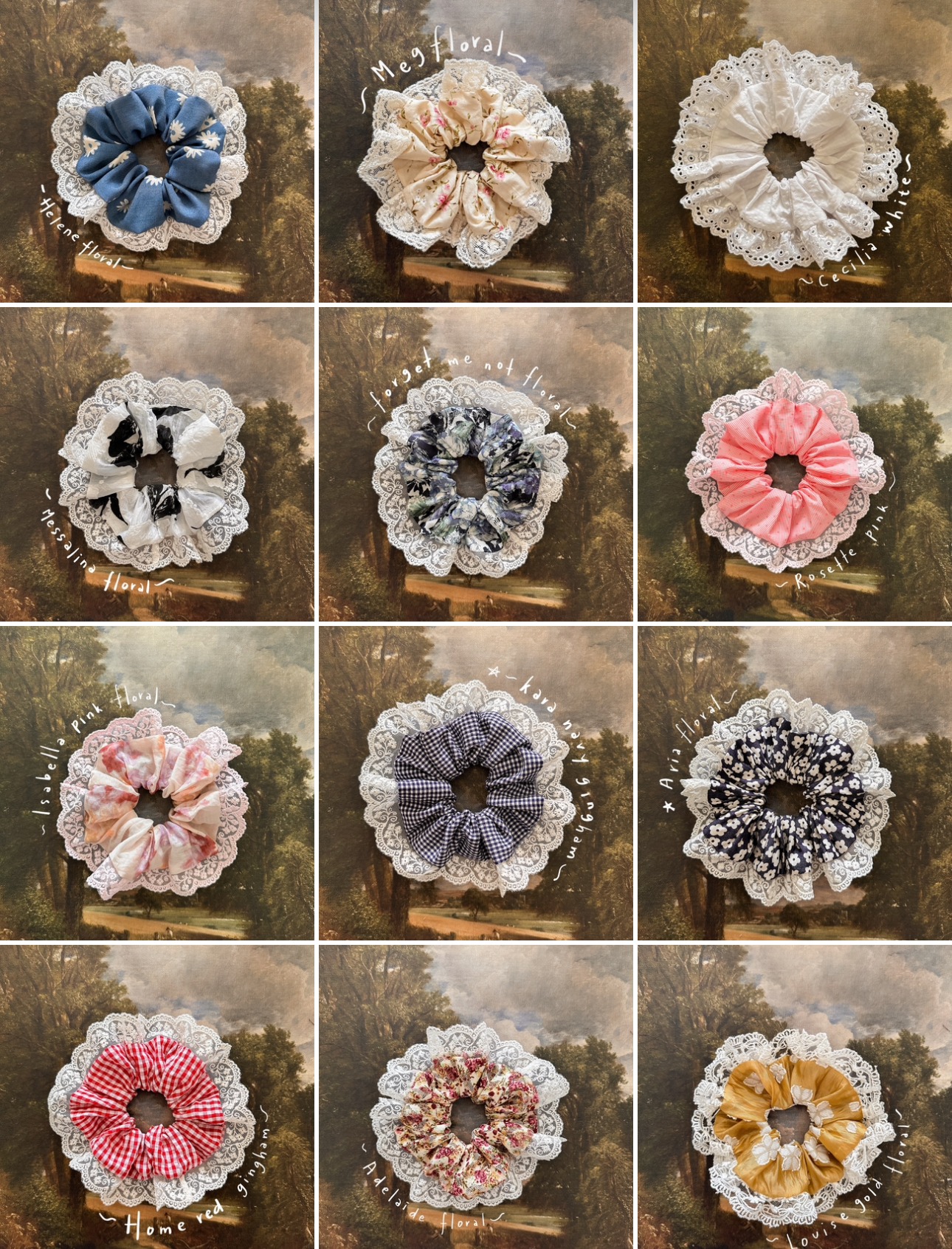 Scrunchies with Lace