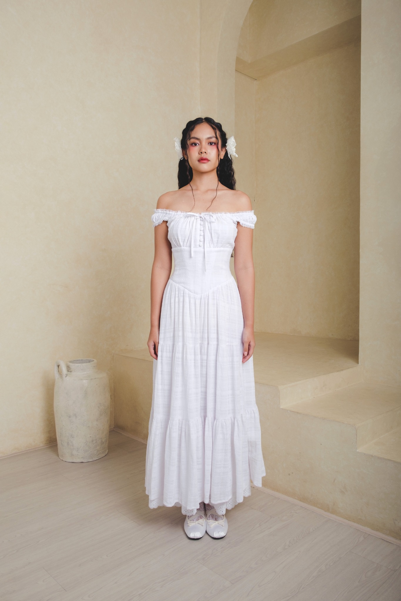 Anastasia Dress in White