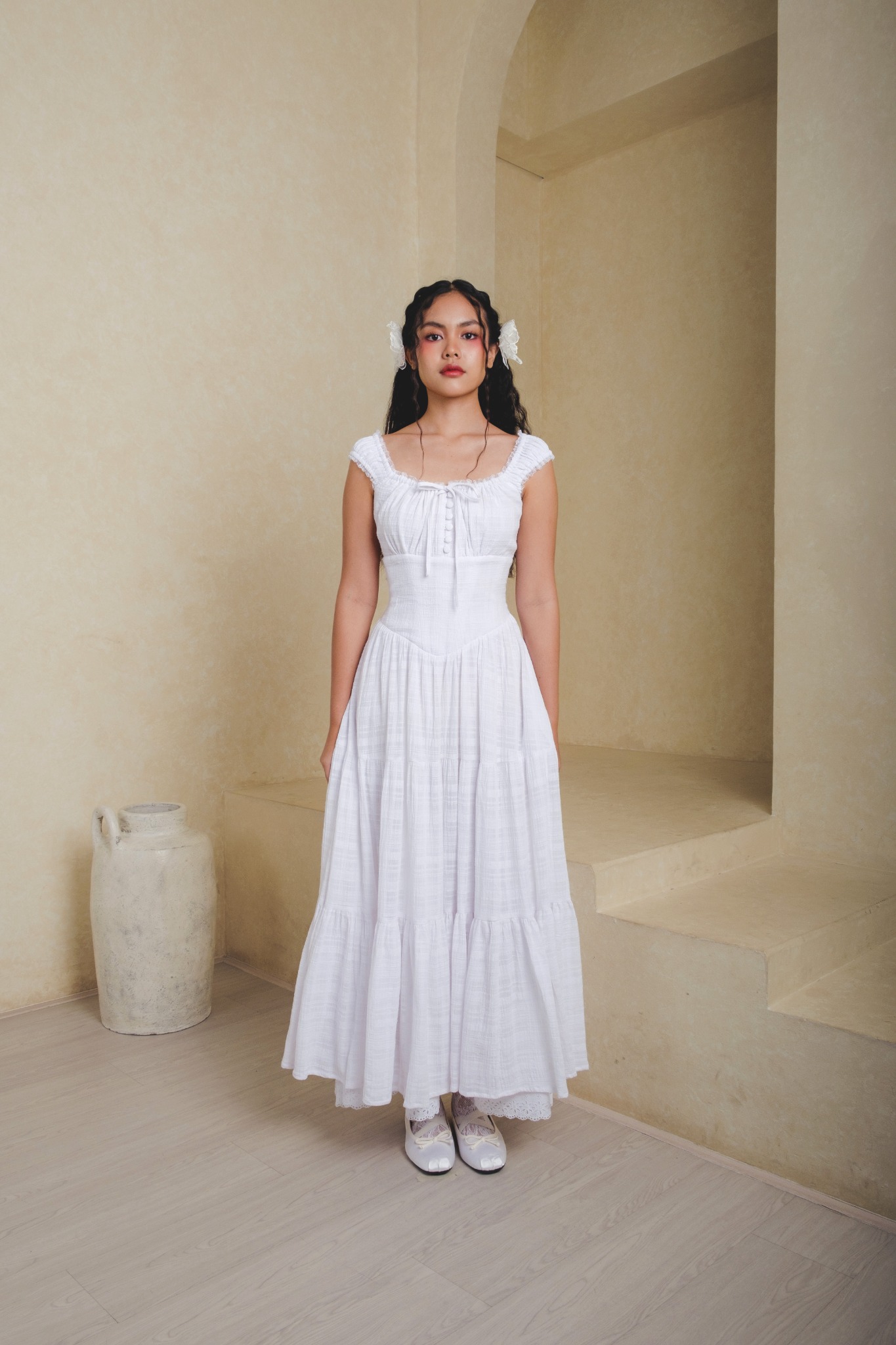 Anastasia Dress in White