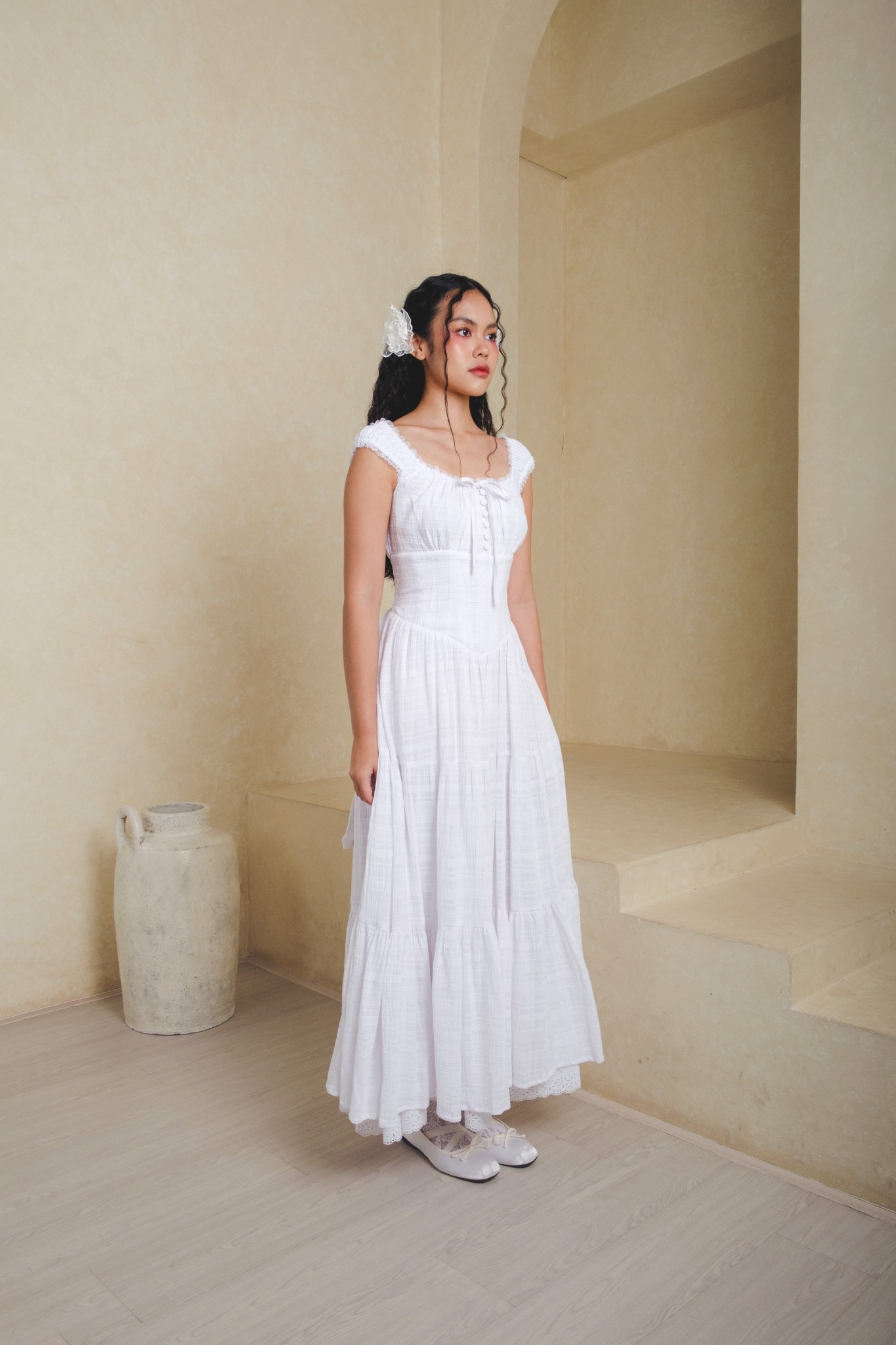 Anastasia Dress in White
