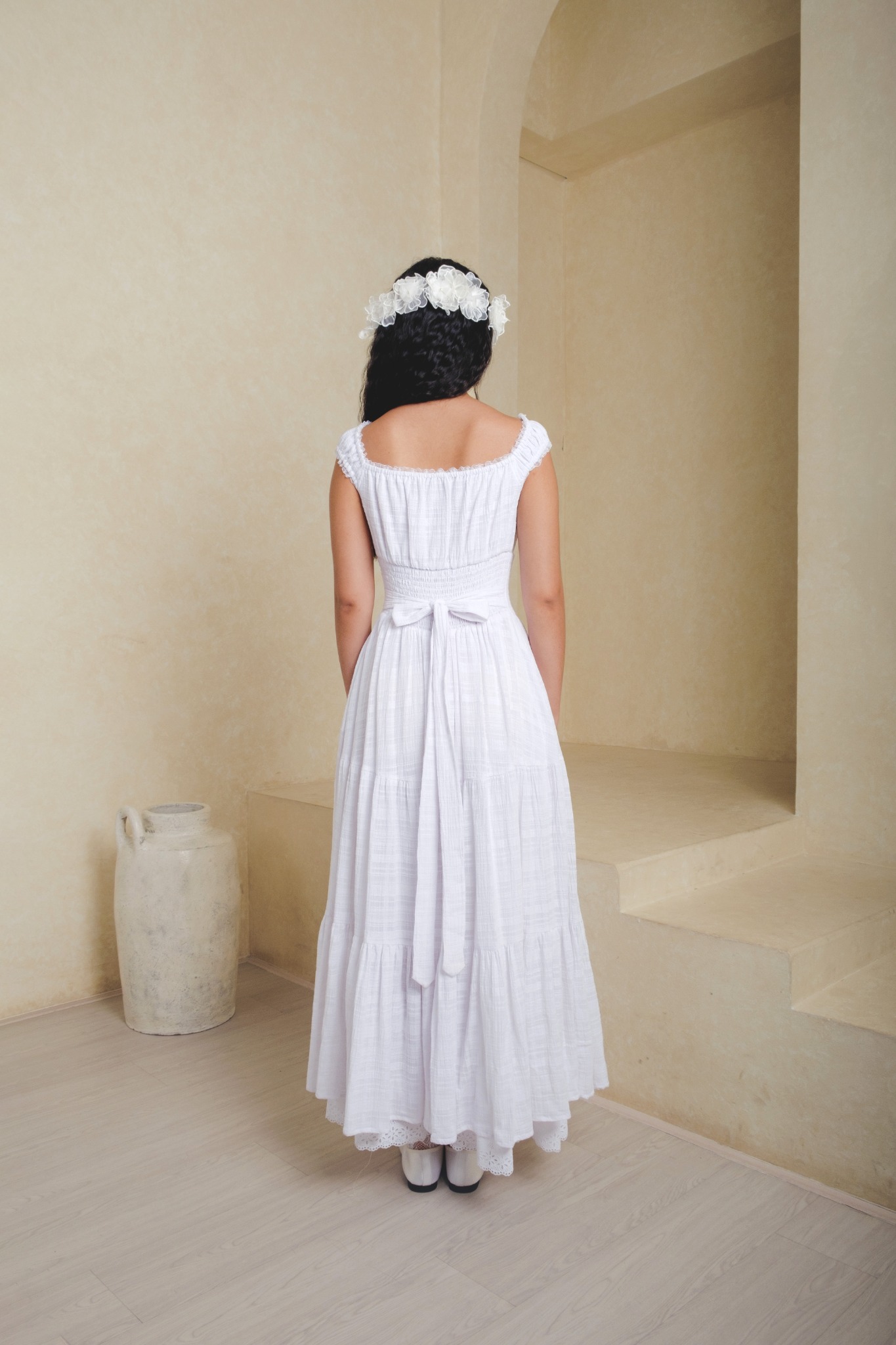 Anastasia Dress in White