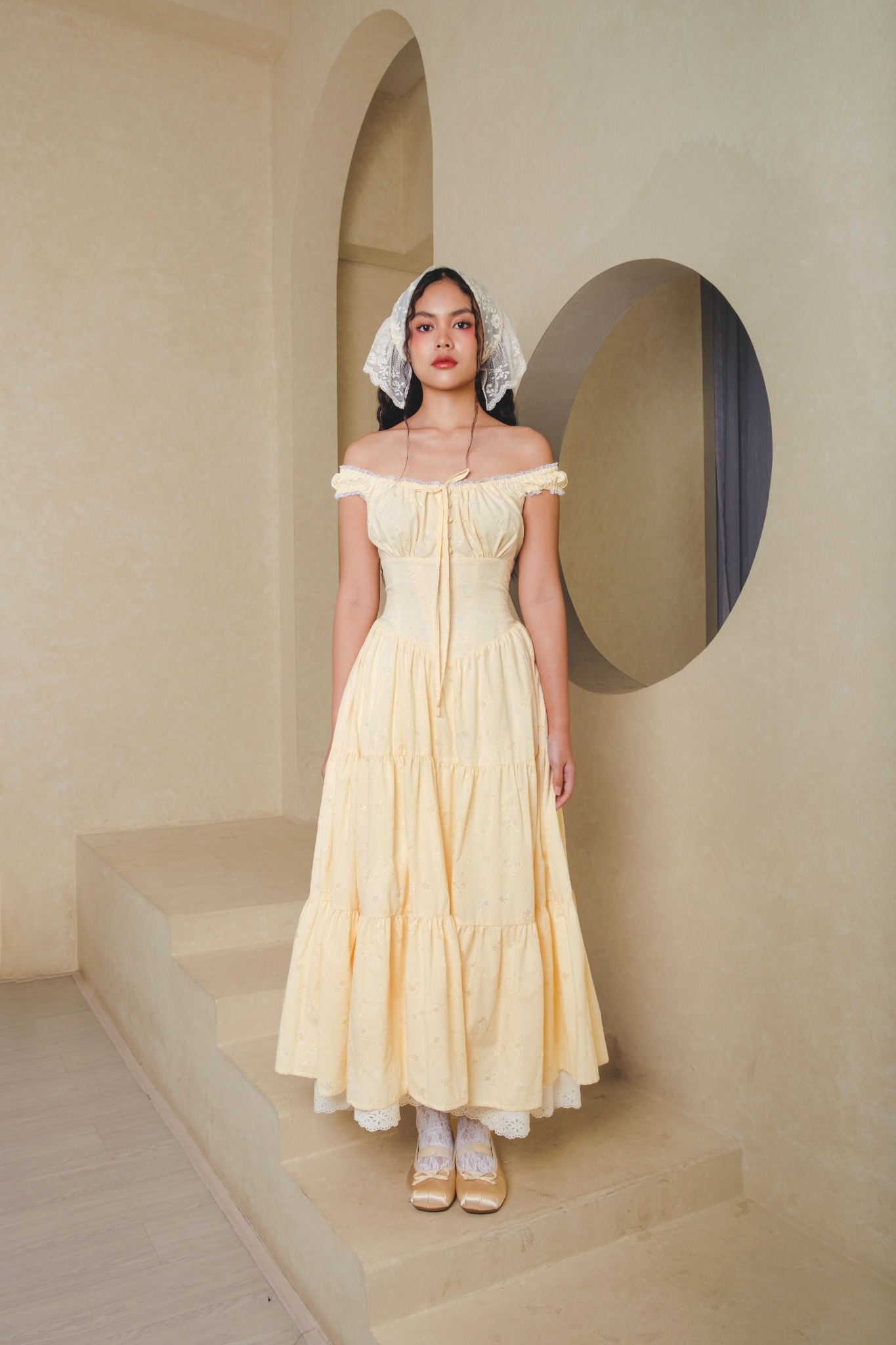 Anastasia Dress in Yellow