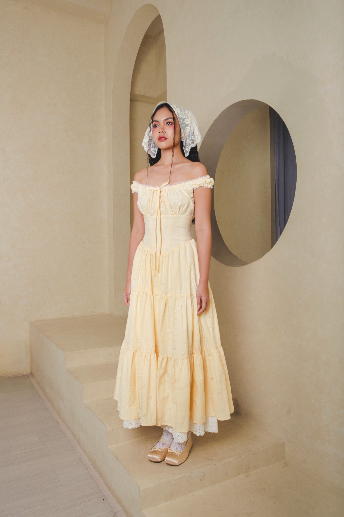 Anastasia Dress in Yellow