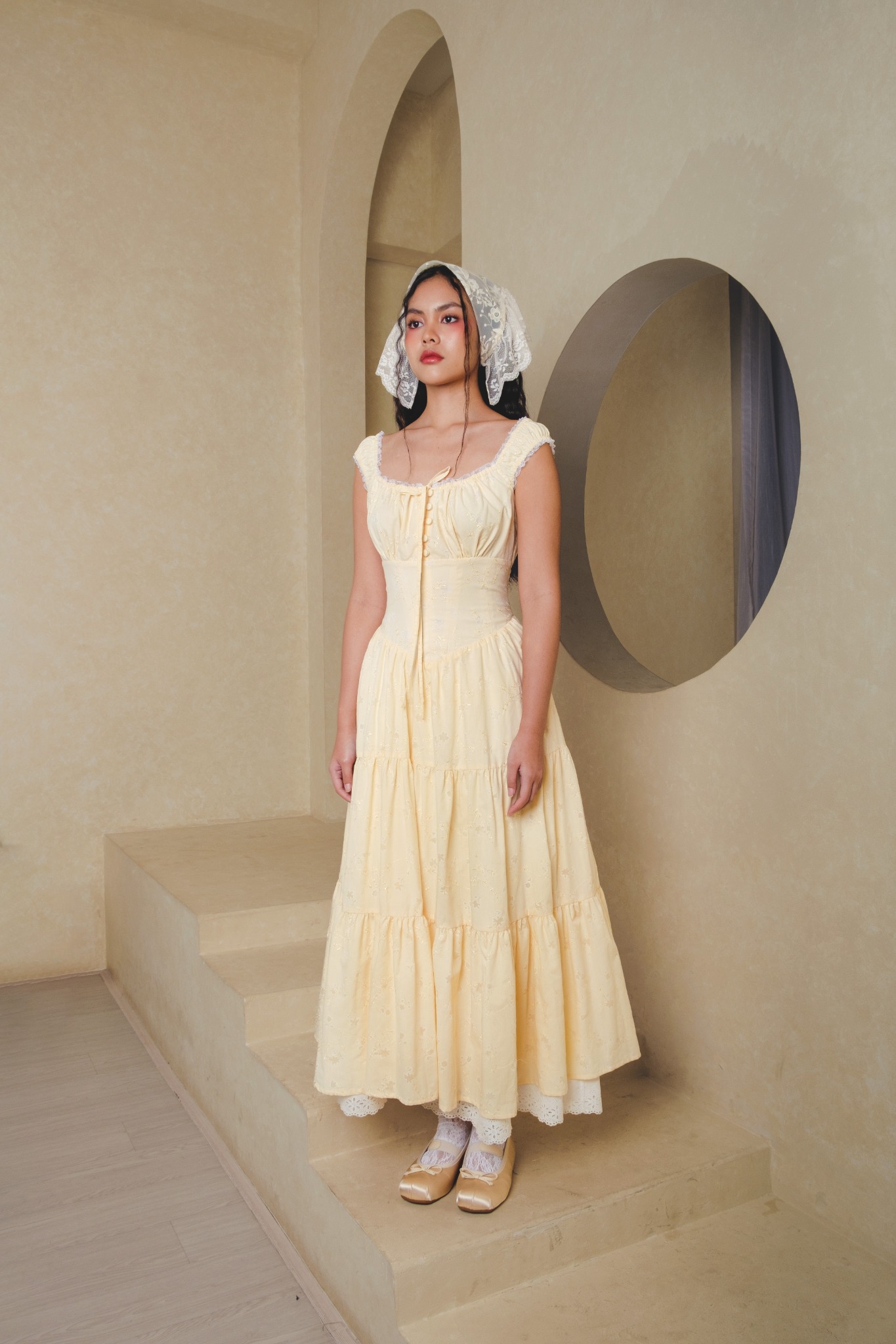Anastasia Dress in Yellow