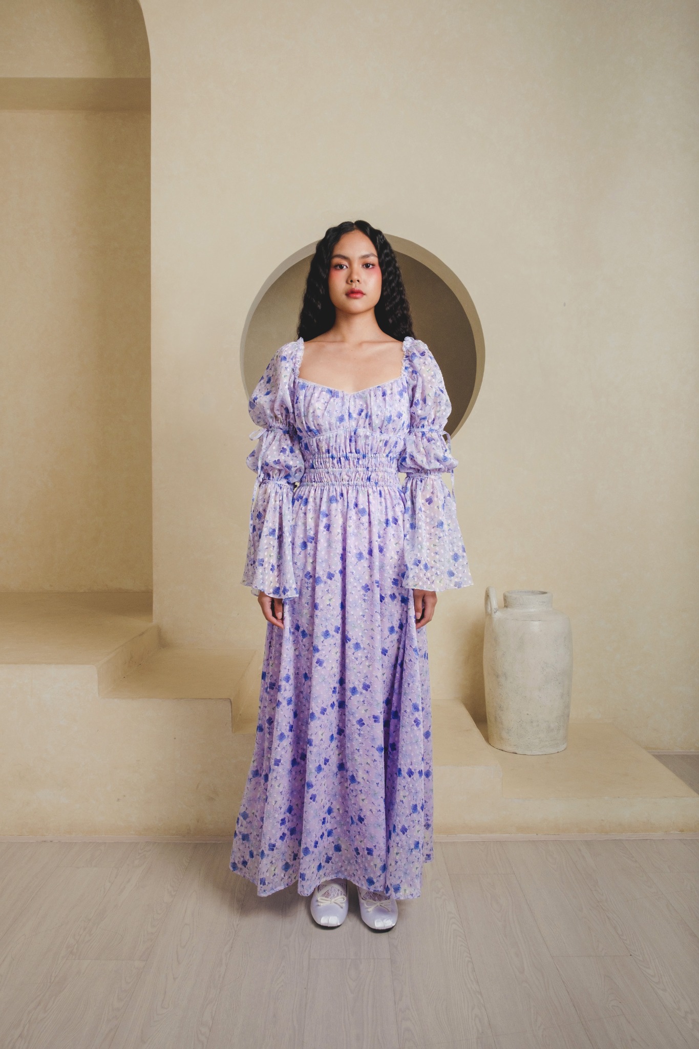 Sophia Dress in Lilac Floral