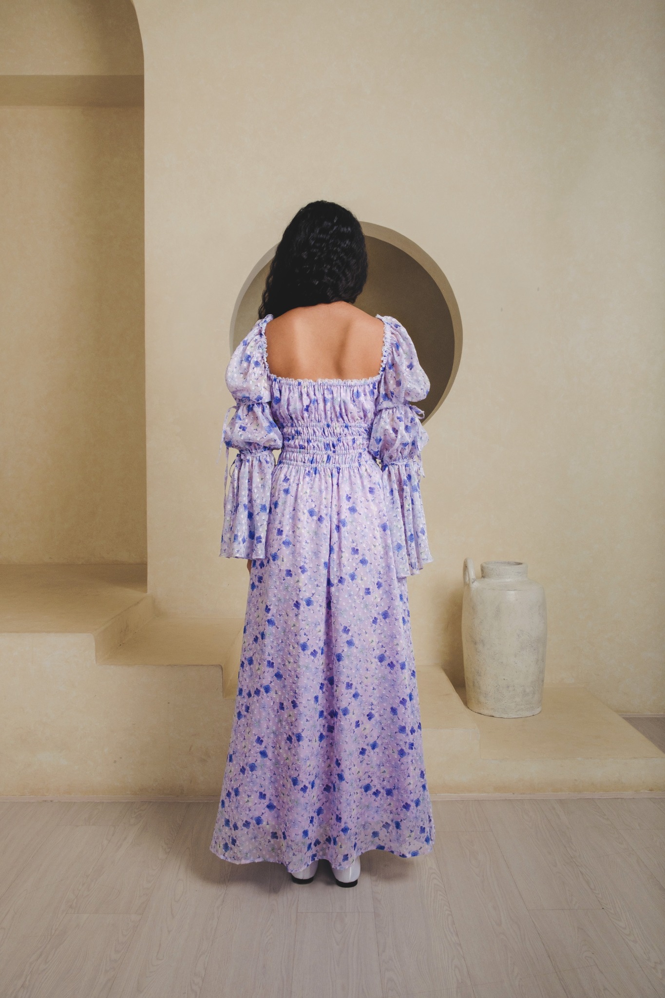 Sophia Dress in Lilac Floral