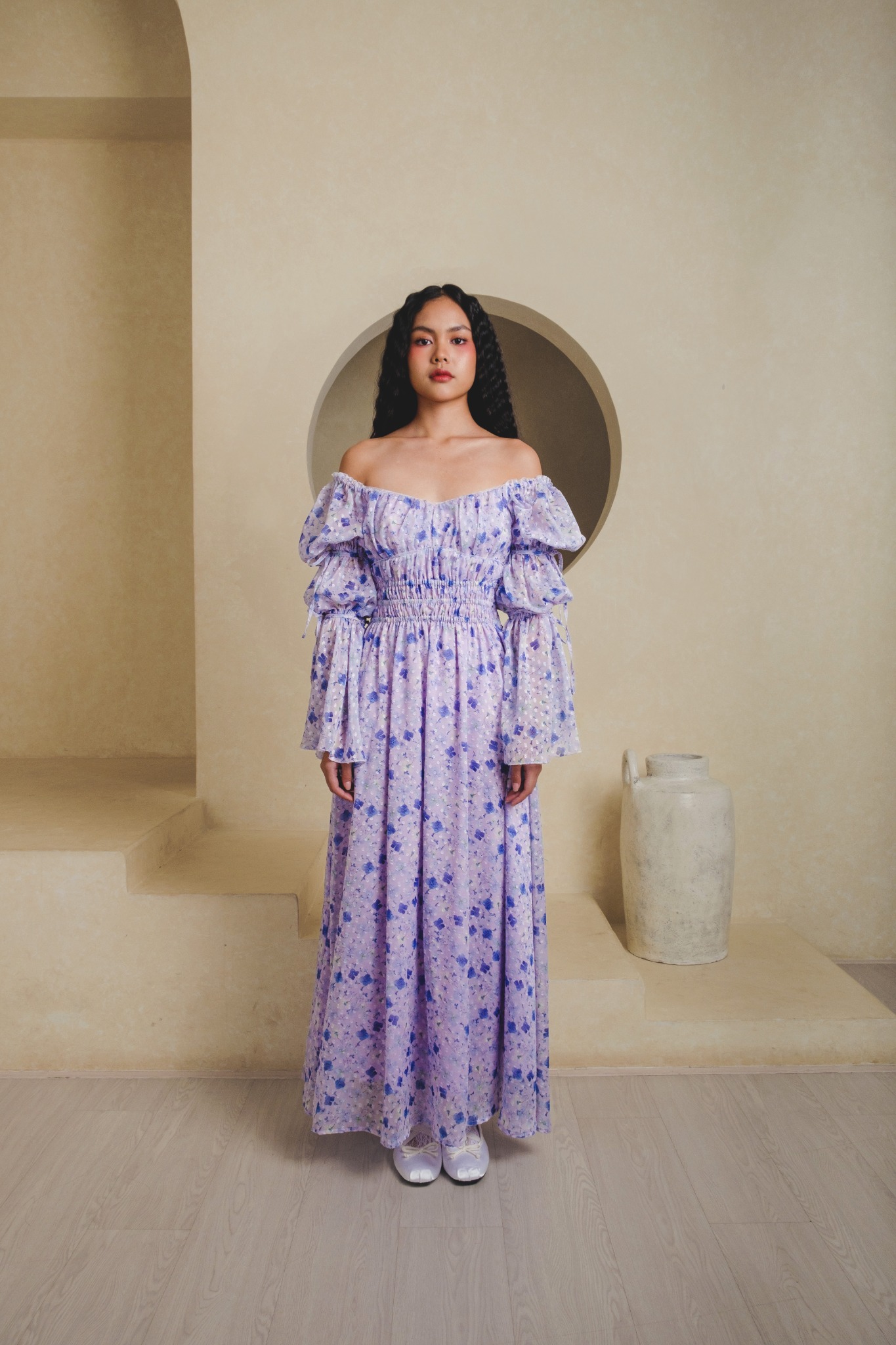 Sophia Dress in Lilac Floral