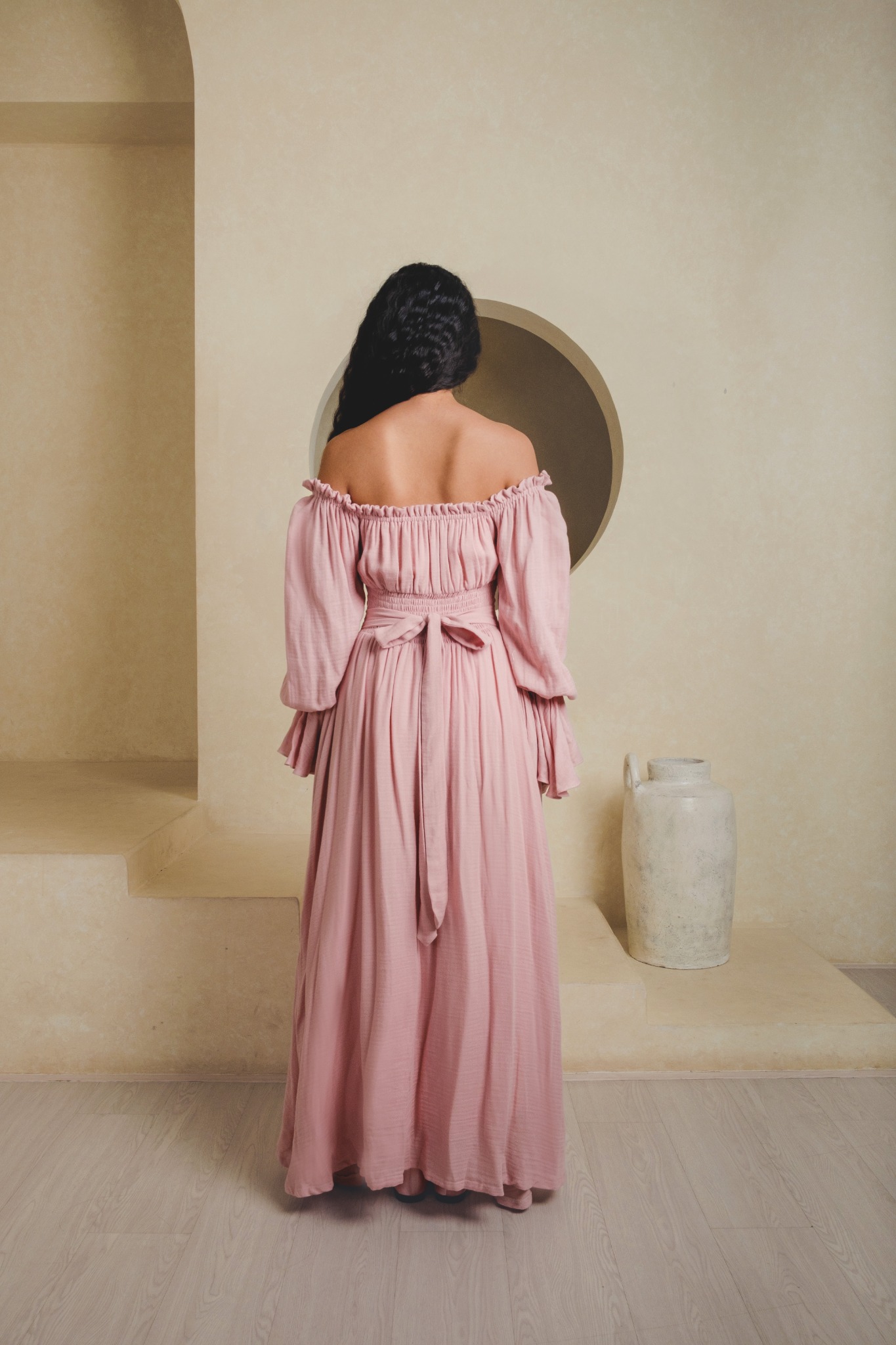 Evangelia Dress in Pink