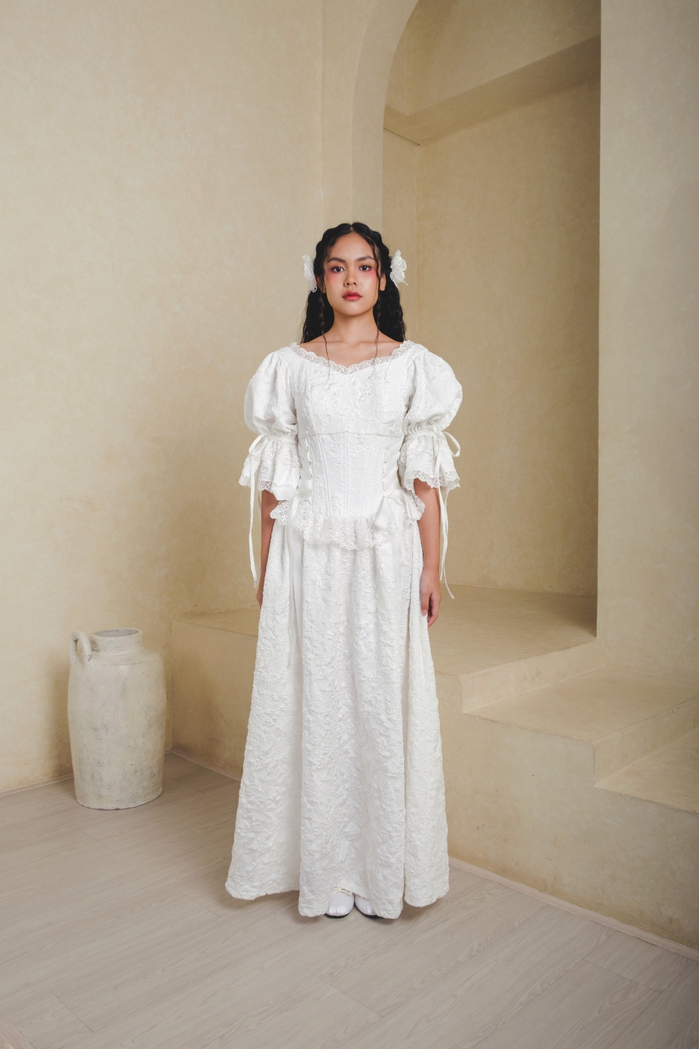 Aire Dress in White