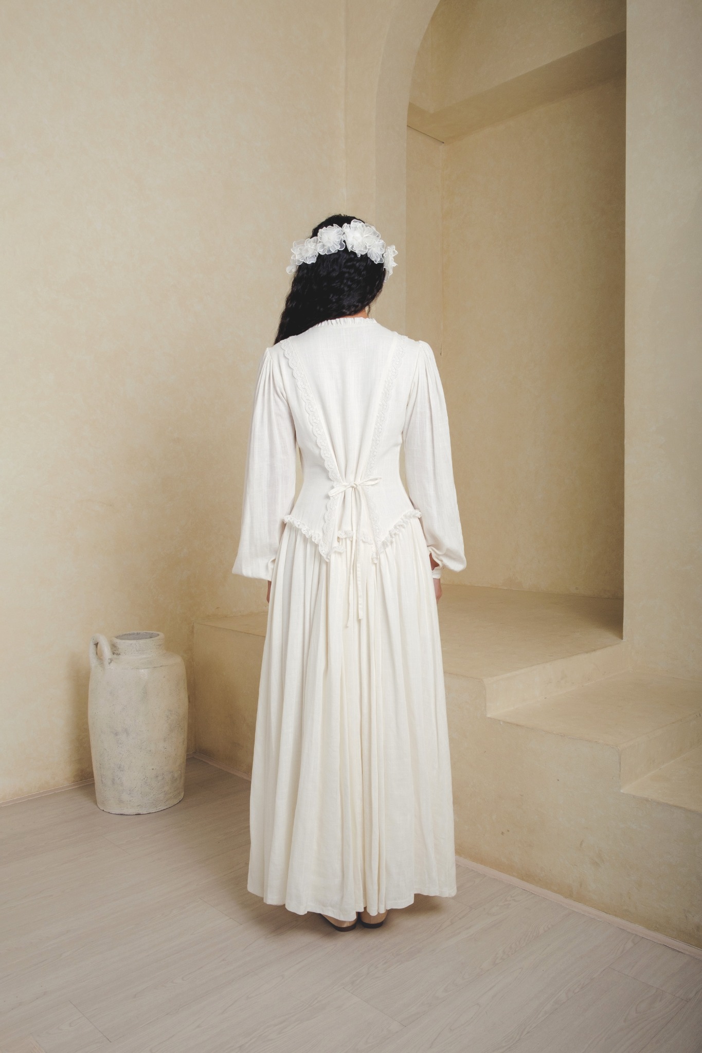 Serenity Dress in Broken White