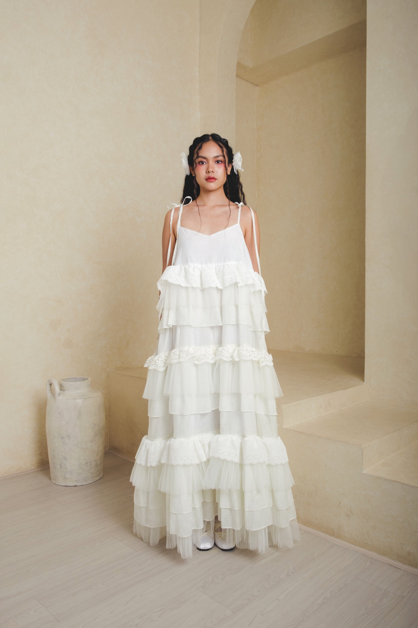 Ethereal Dress in White