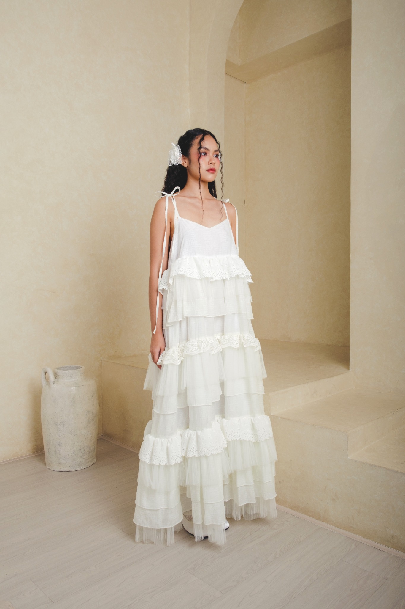 Ethereal Dress in White