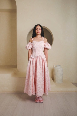 Everything is Made with Dream and Love - Heart Dress in Pink