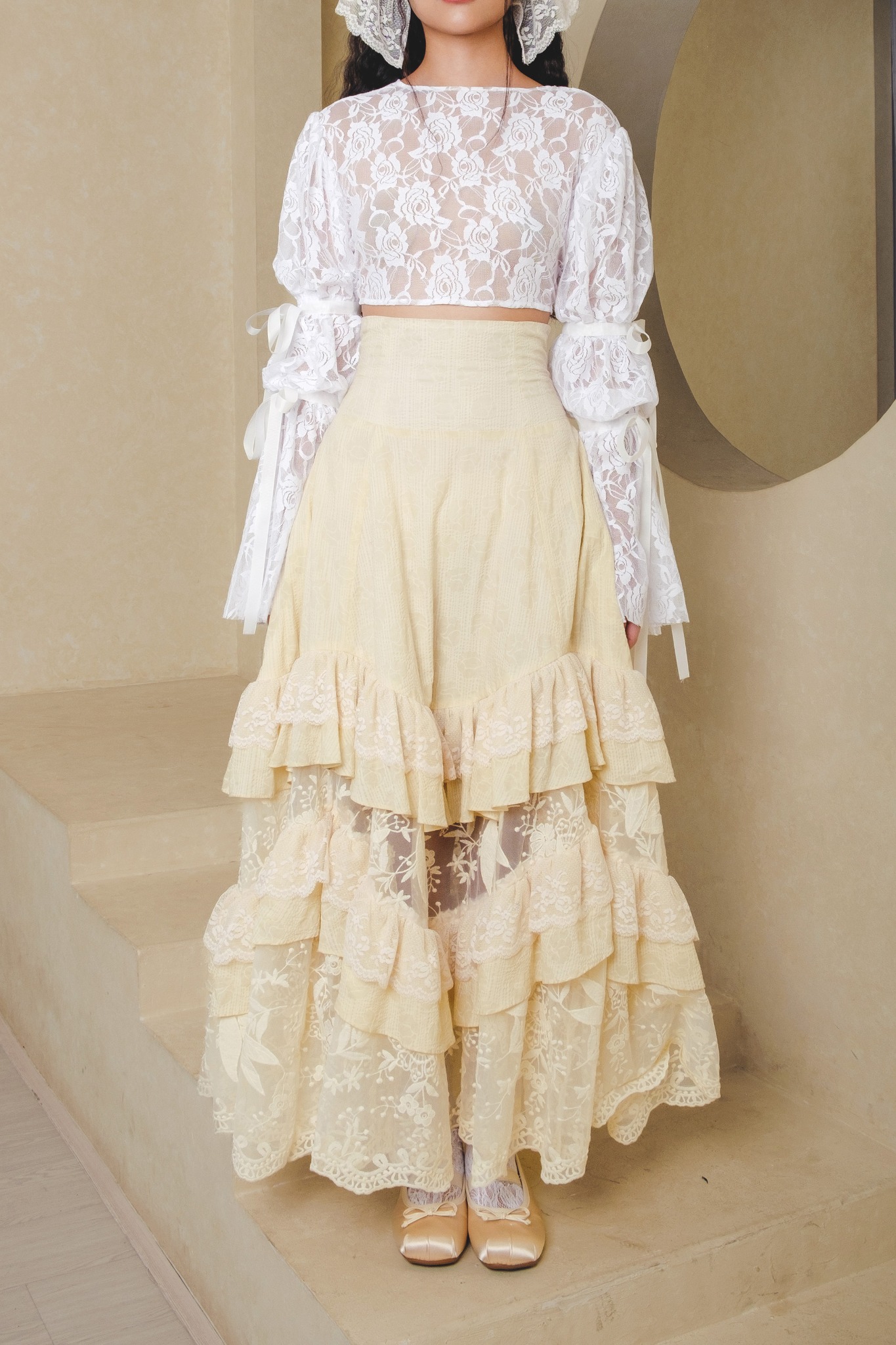 Everafter Skirt in Cream