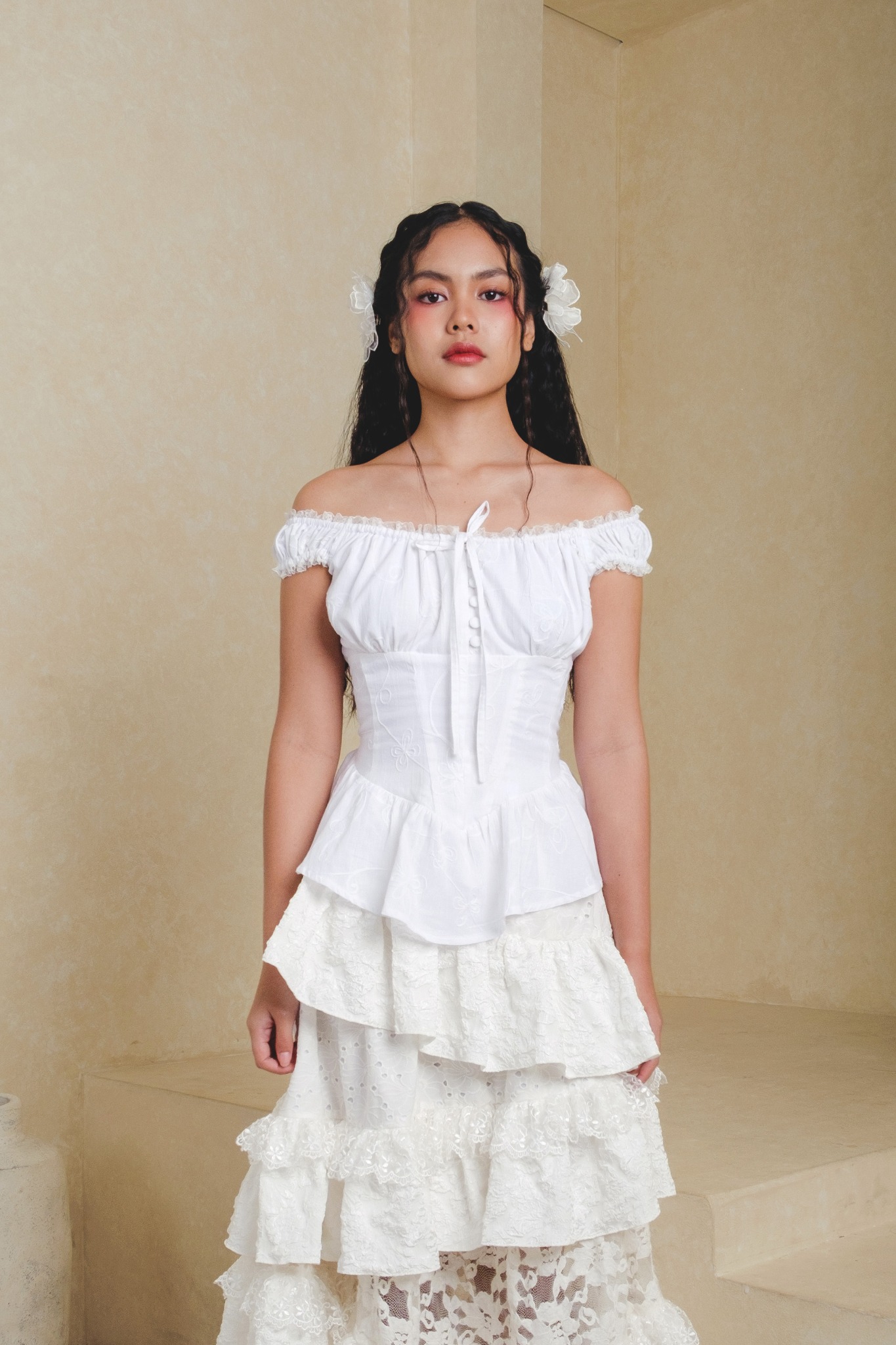 Anastasia Blouse in White