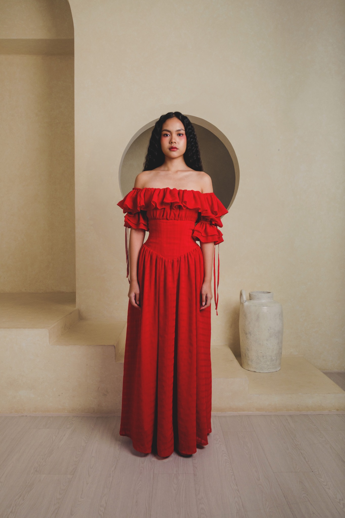 Moon Dress in Red