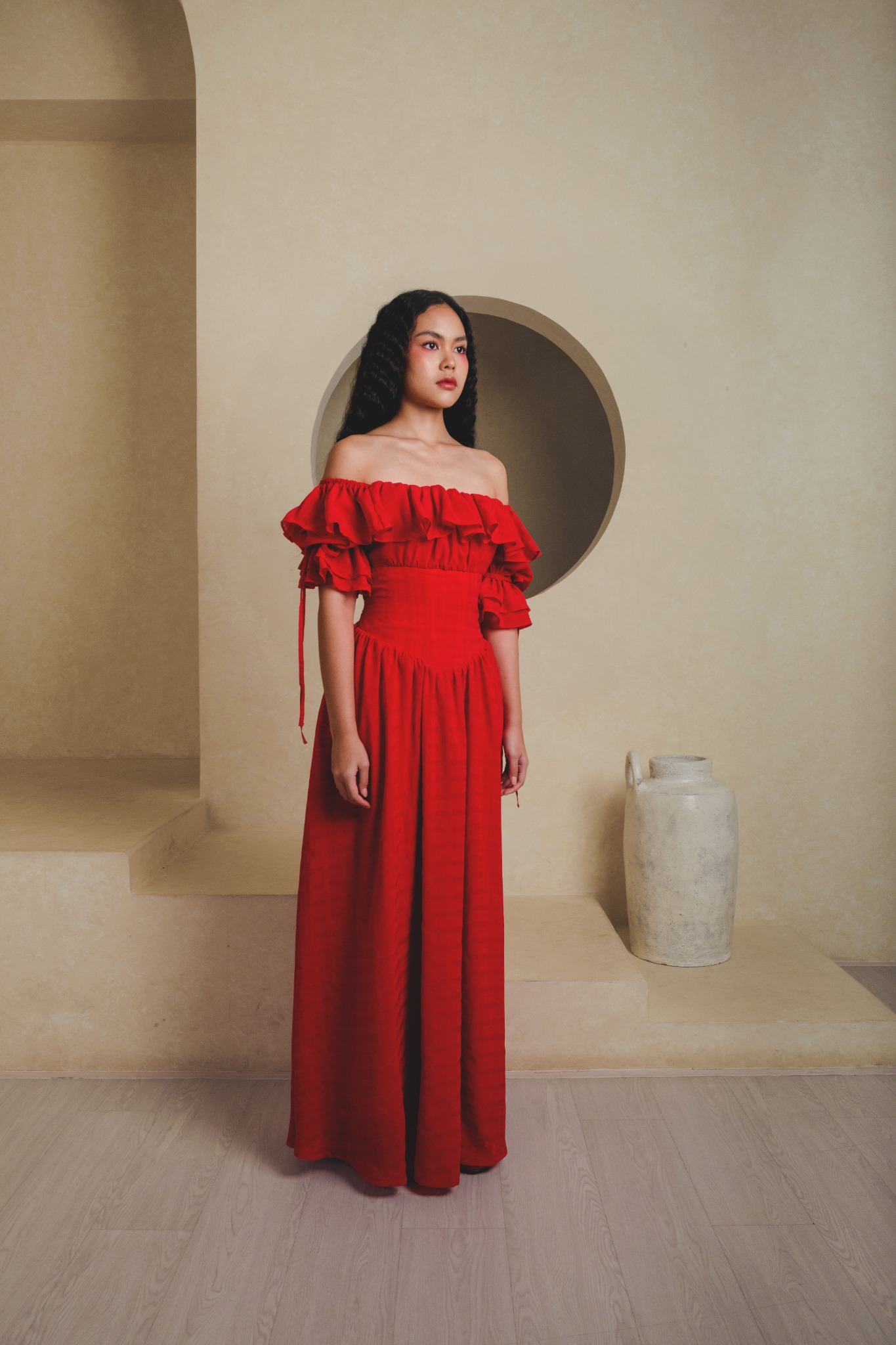 Moon Dress in Red