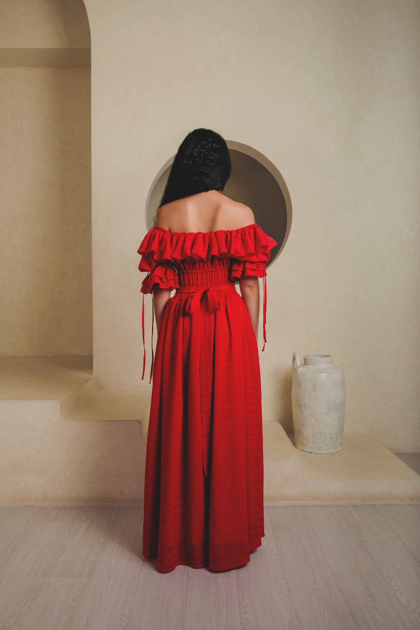 Moon Dress in Red