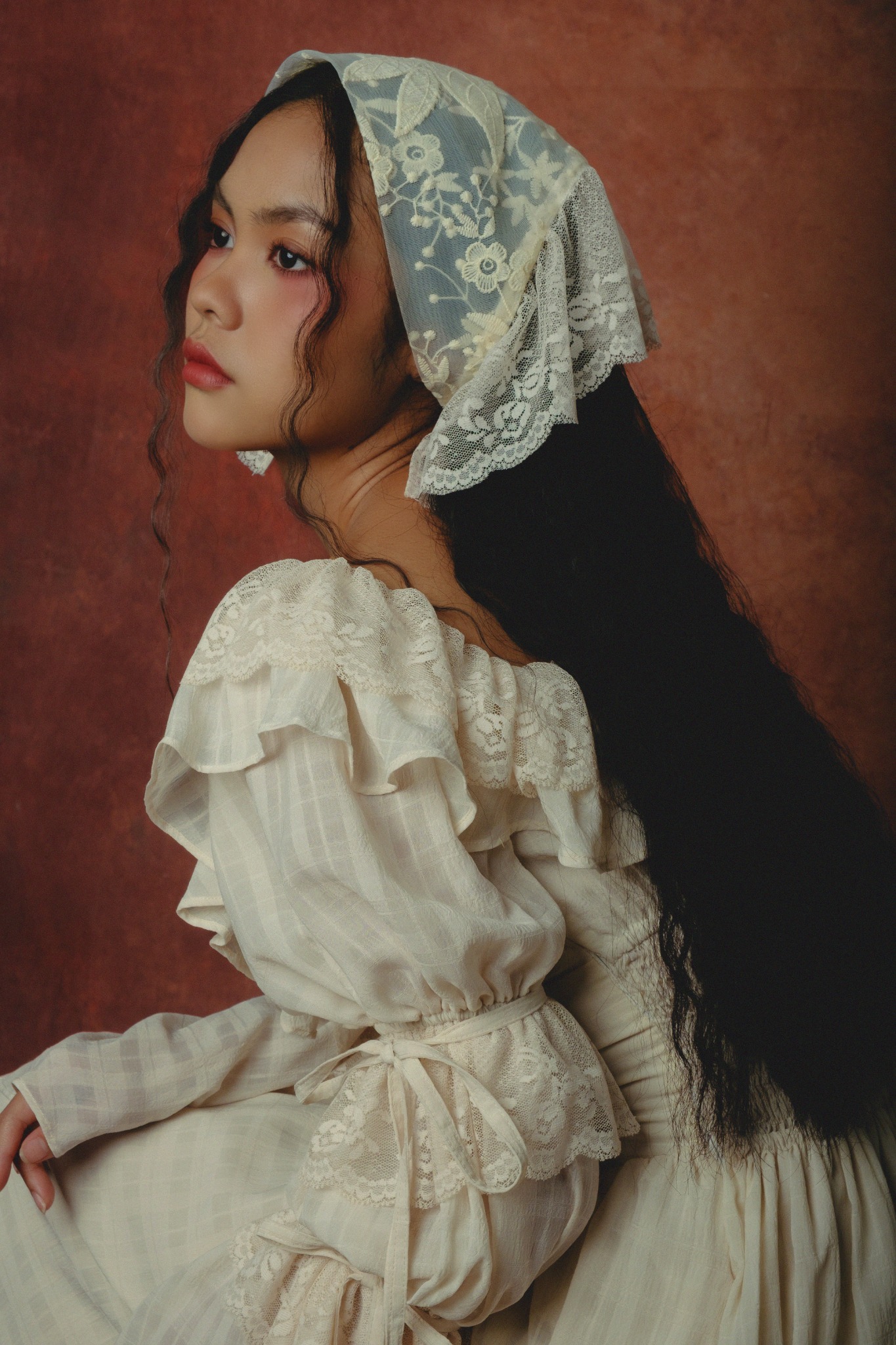 Everafter Headscarf in Cream