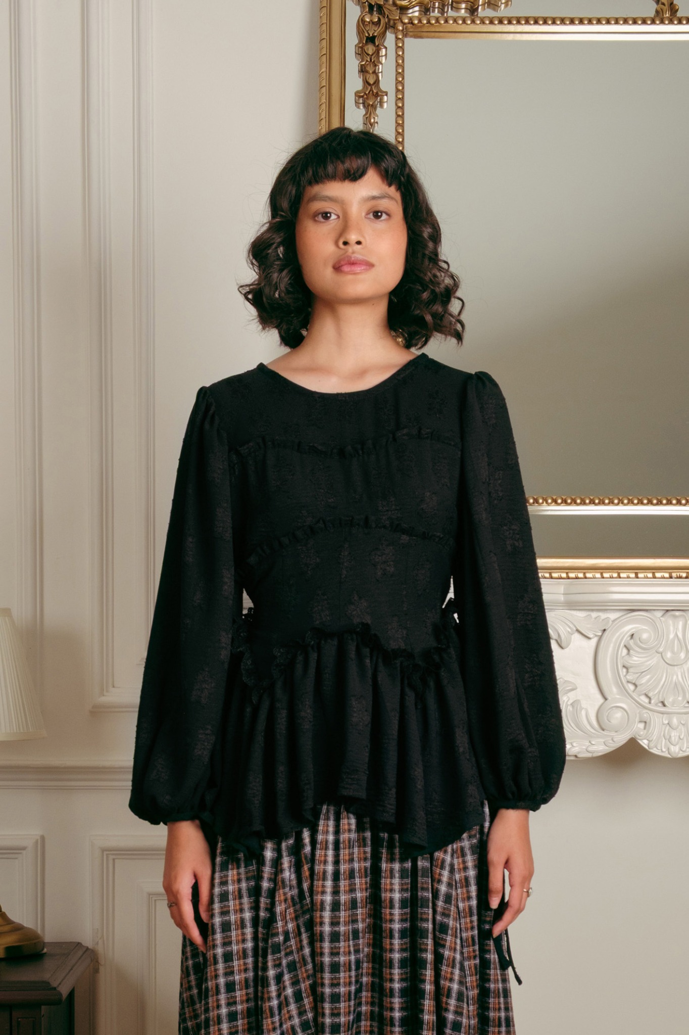 Ravenna Blouse in Black