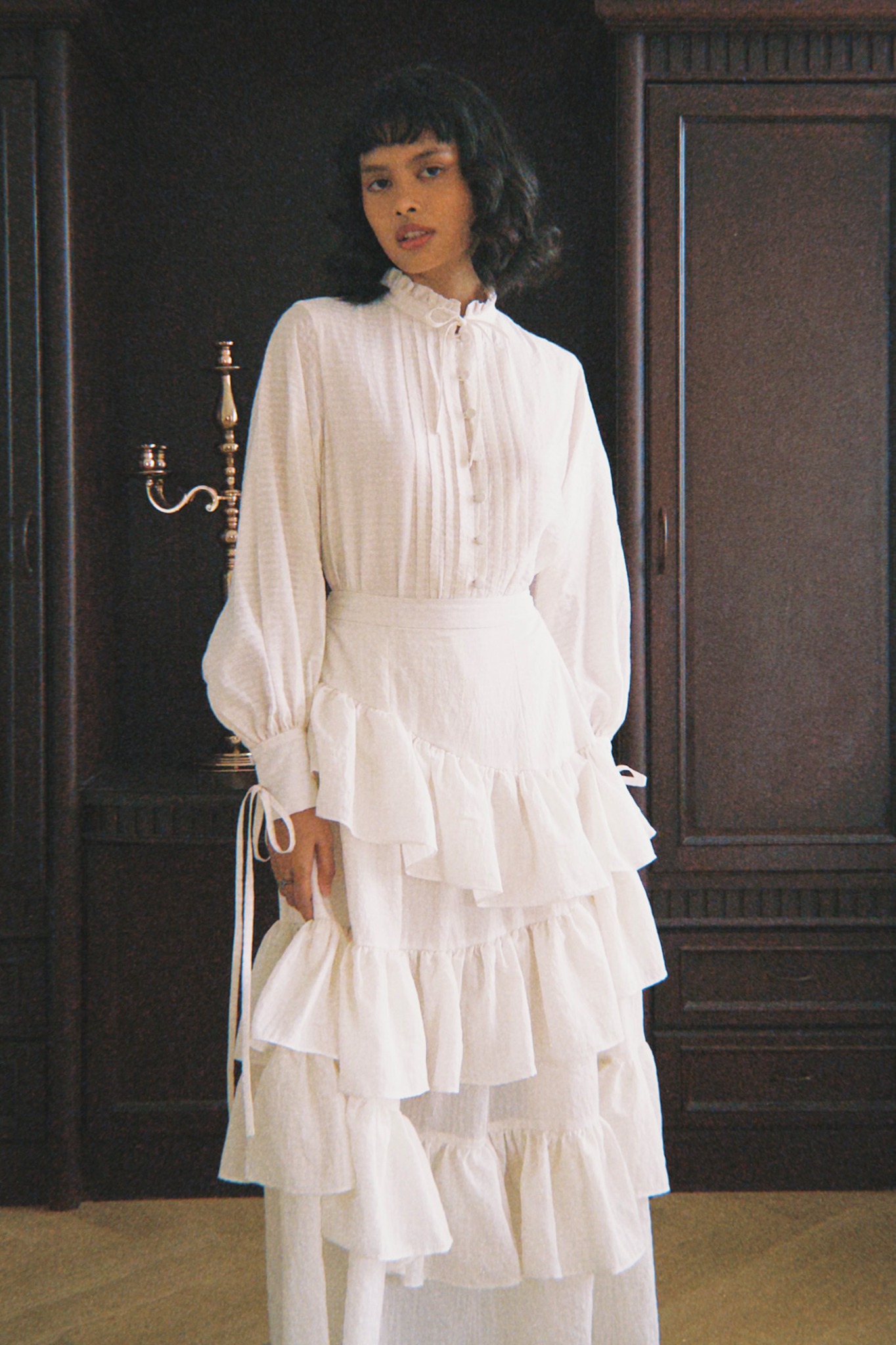 Victoria Blouse in Beige