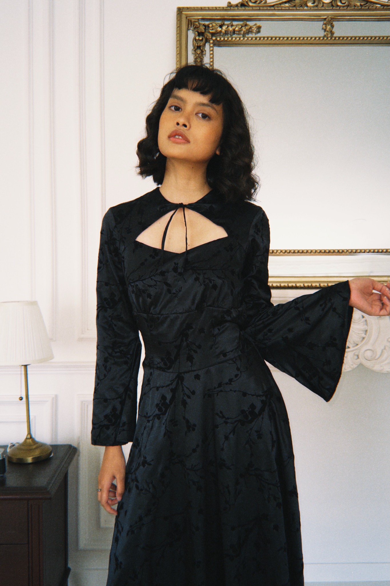 Morticia Dress in Black