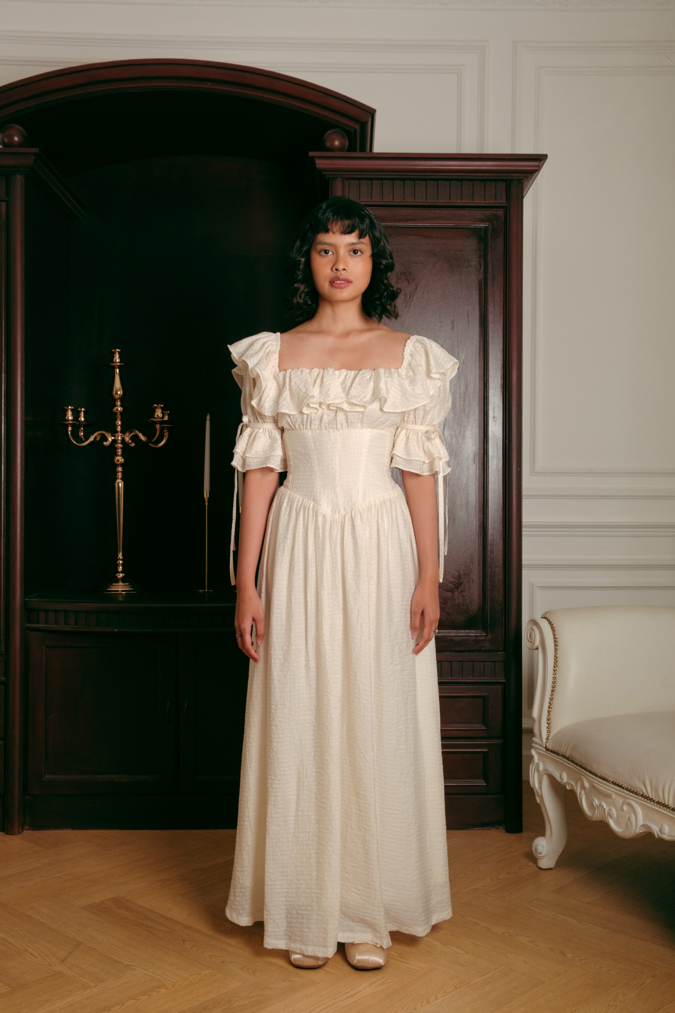 Moon Dress in Beige