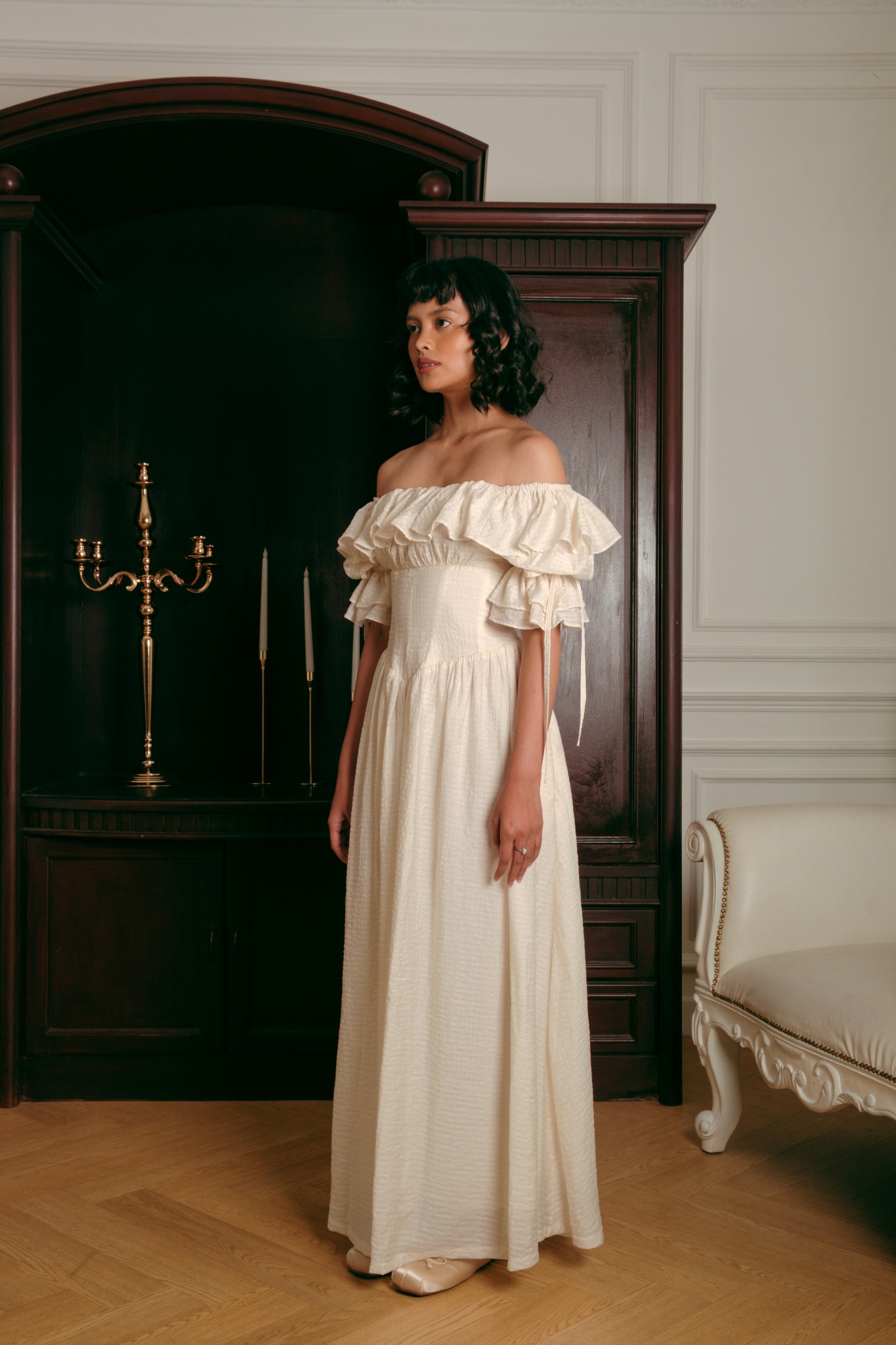 Moon Dress in Beige