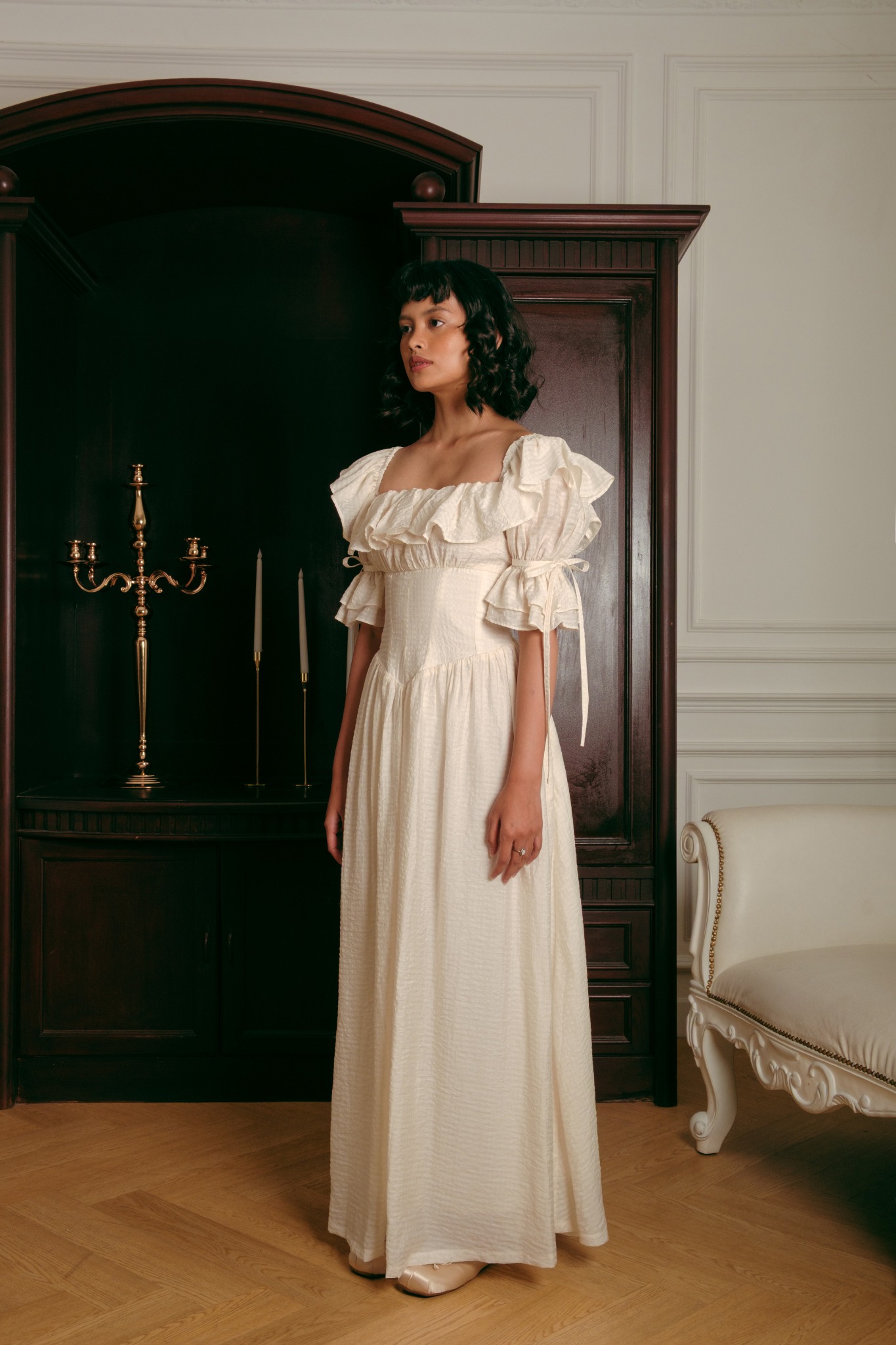 Moon Dress in Beige