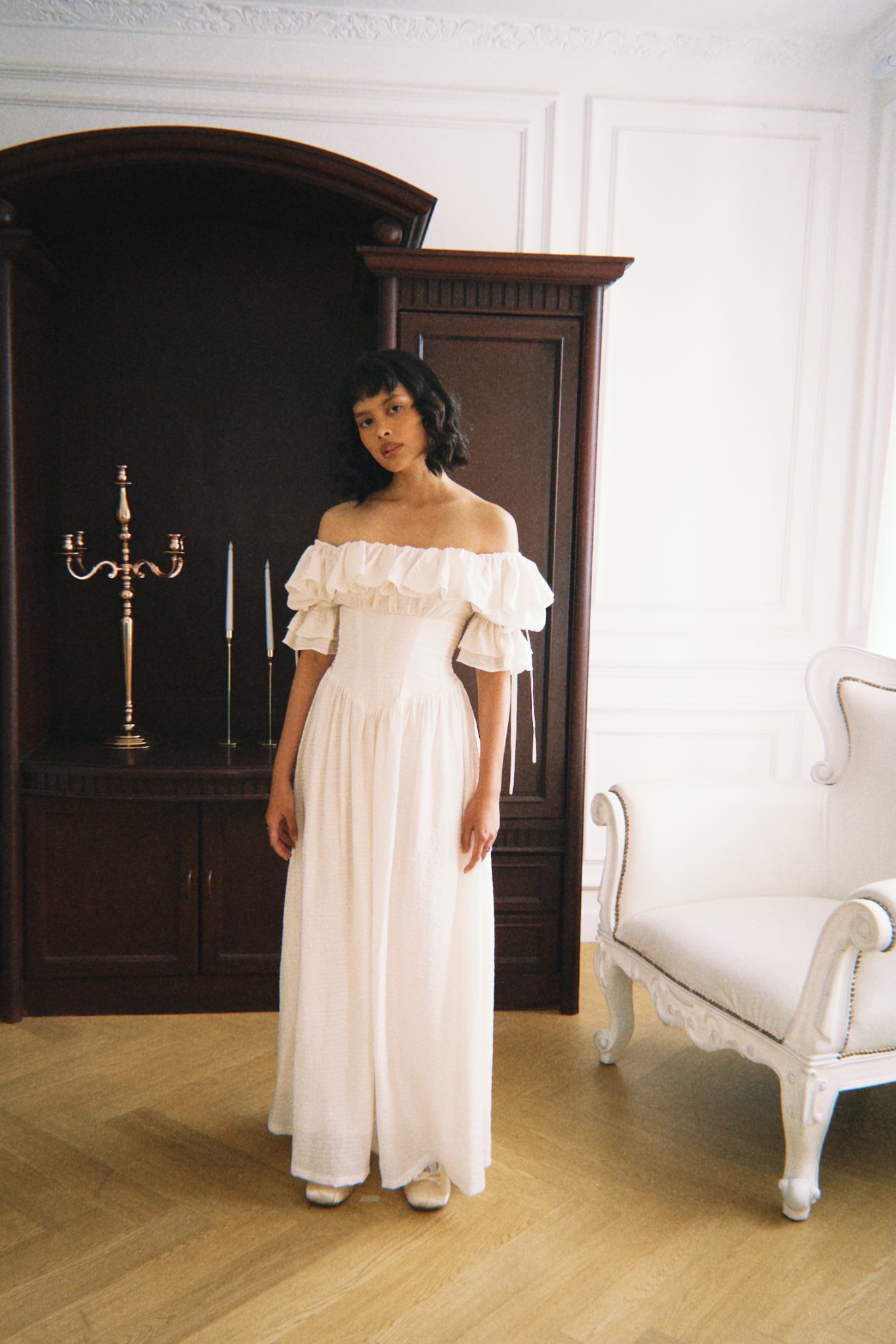 Moon Dress in Beige